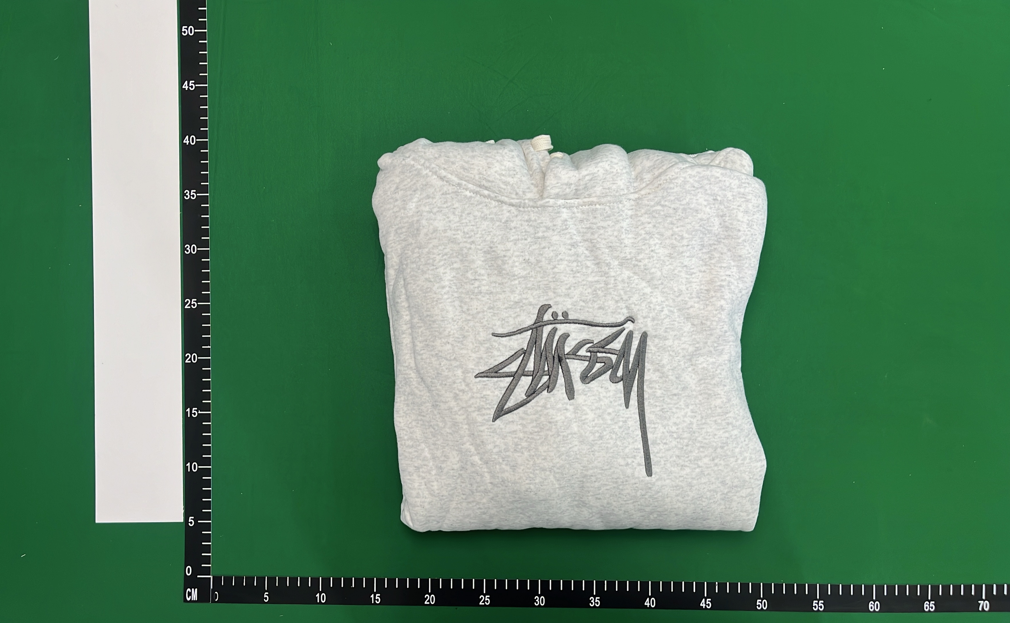 Stussy Gray Hoodie with Signature Logo