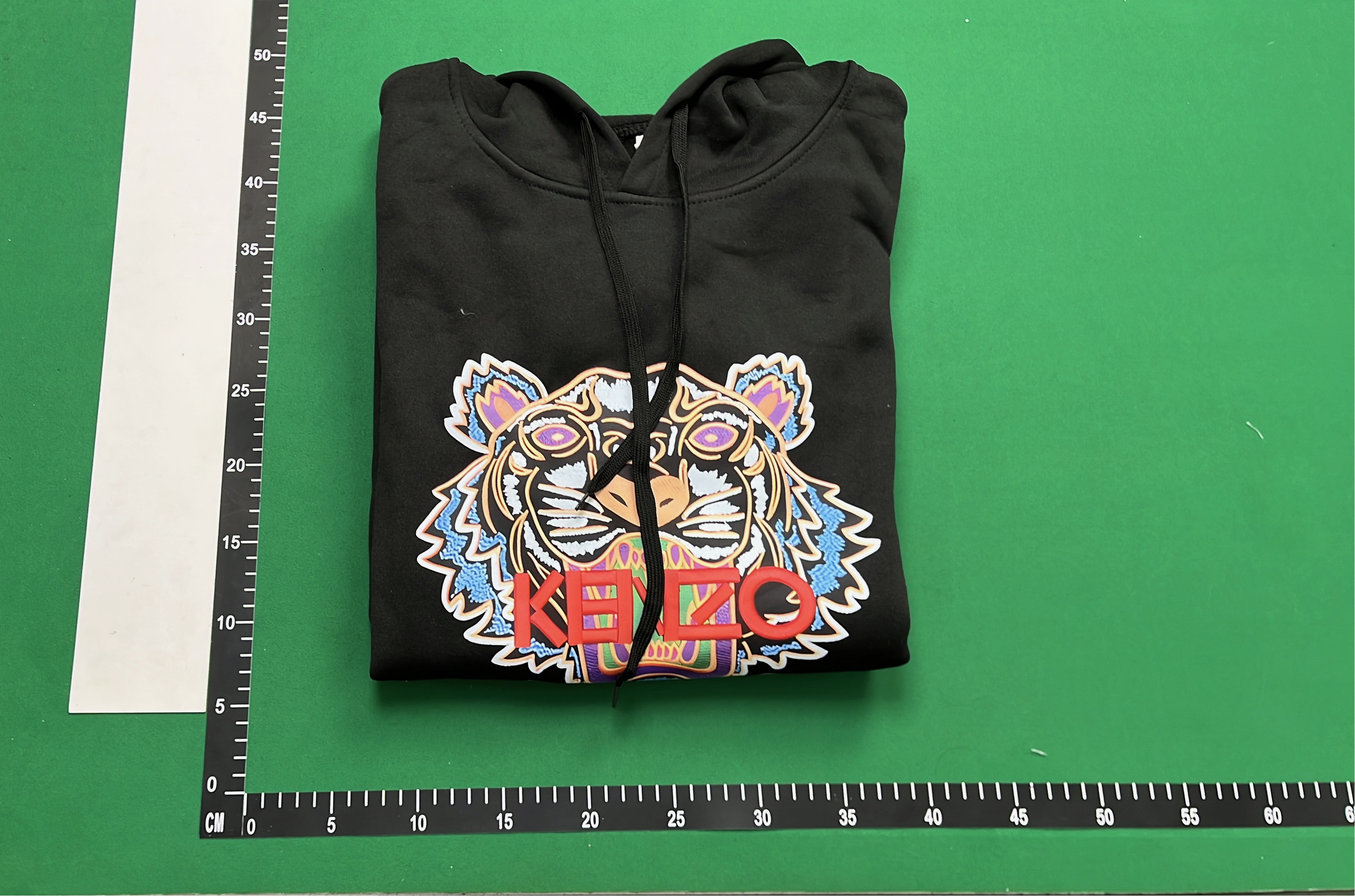 KENZO Tiger Head Embroidered Hoodie Black