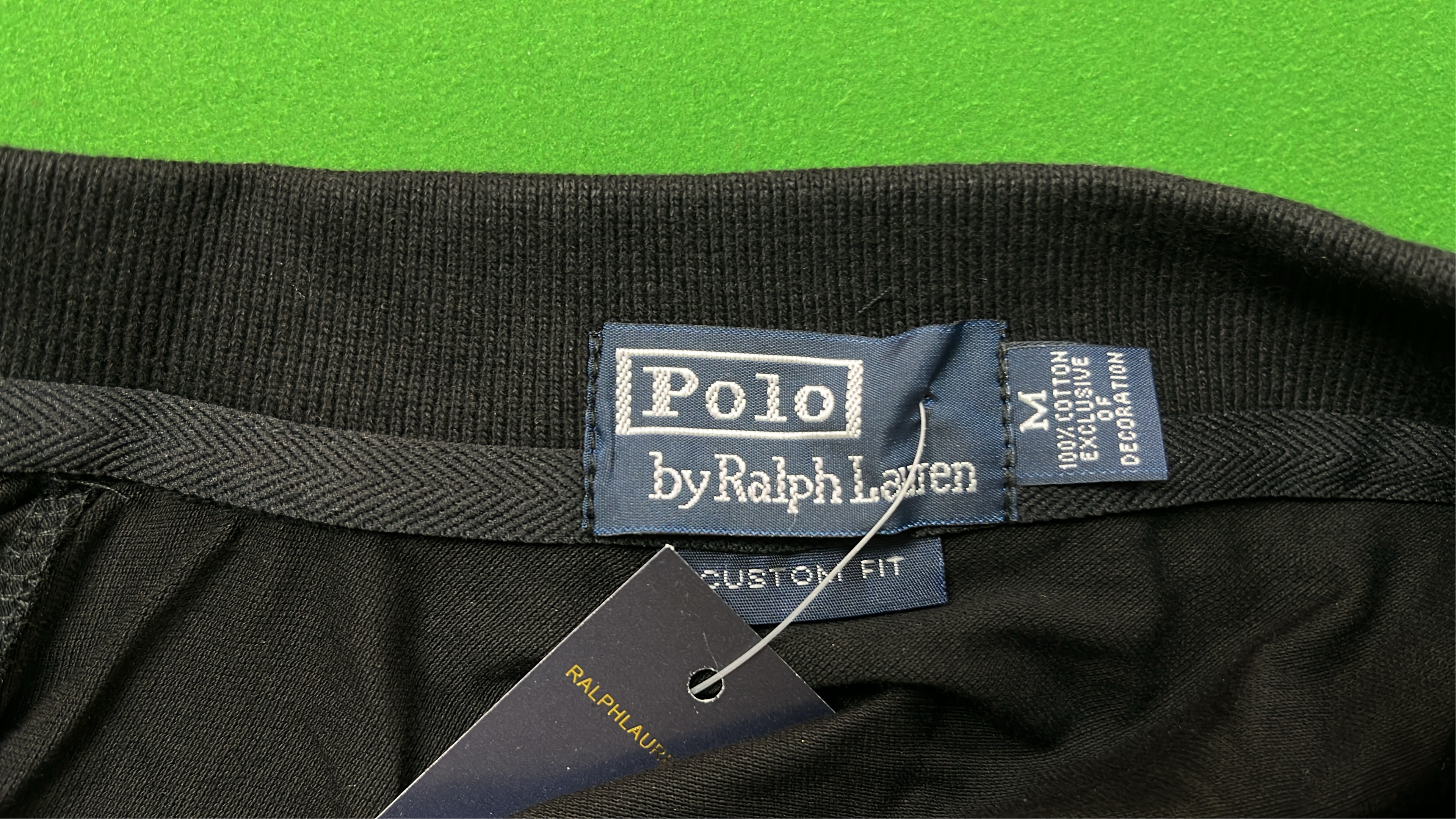 Blue Paris Polo Shirt with Gold Embroidery and Number 5