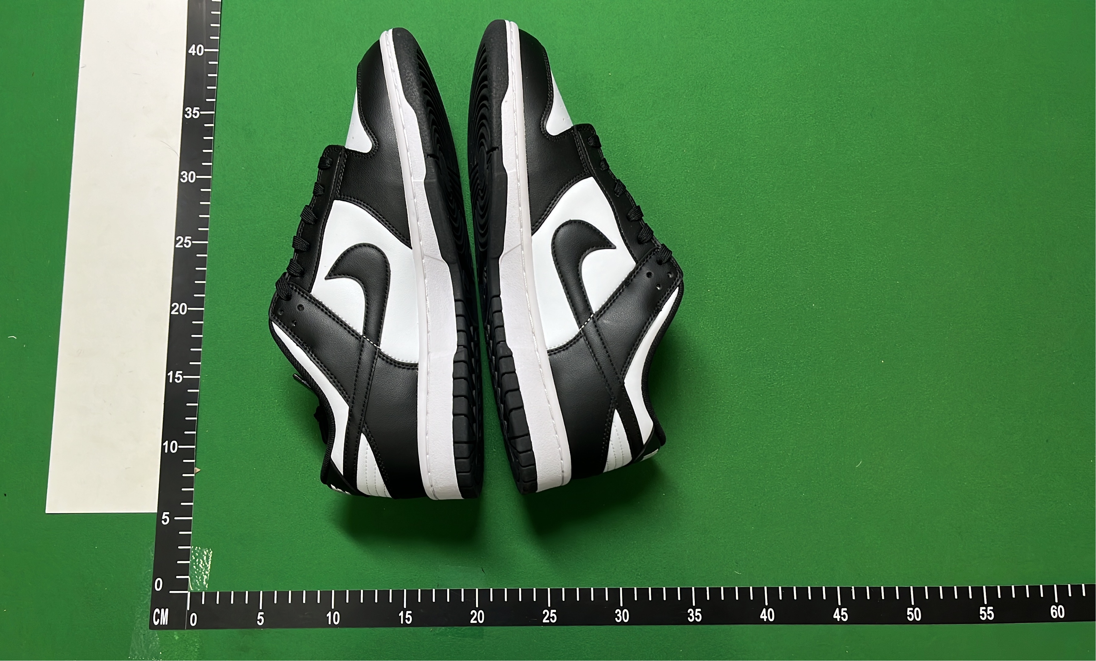 Nike Dunk Low Green White Black Swoosh Sneakers
