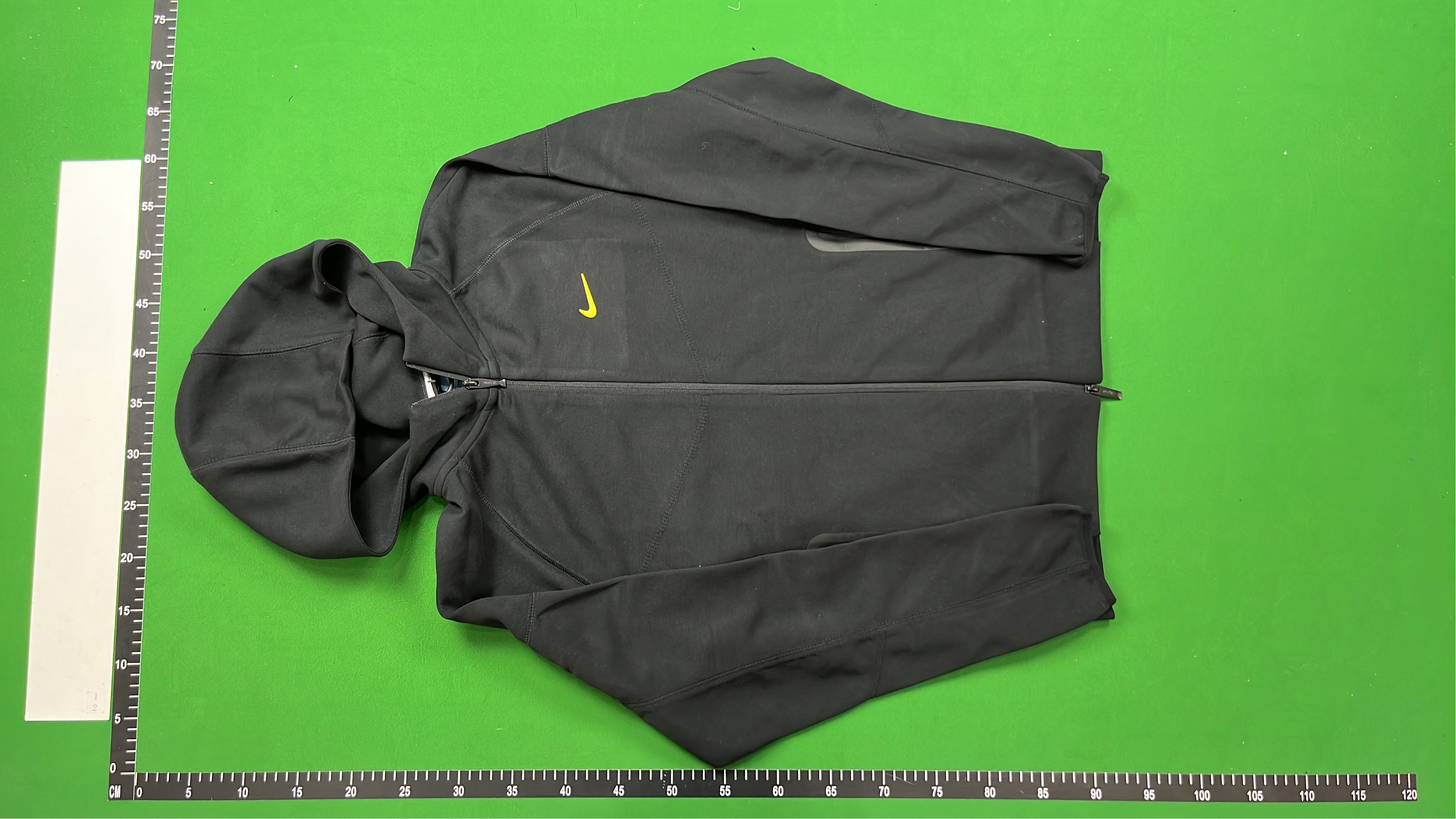Nike Black Hoodie and Pants Set with Yellow Logo