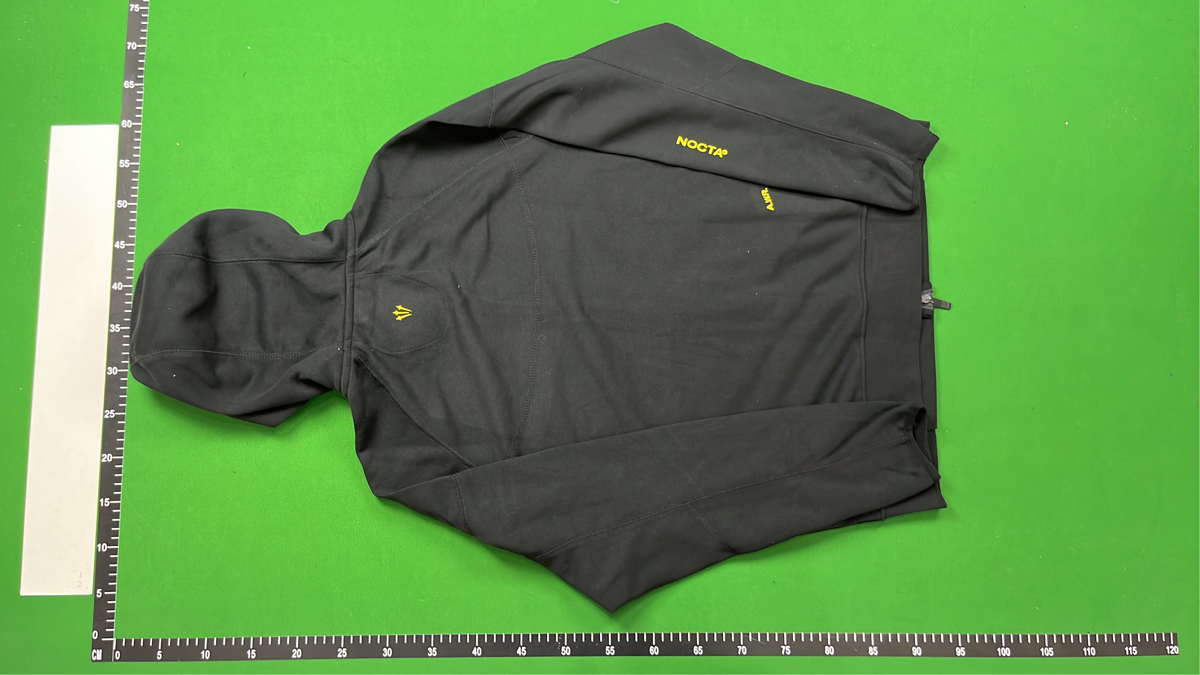 Nike Black Hoodie and Pants Set with Yellow Logo