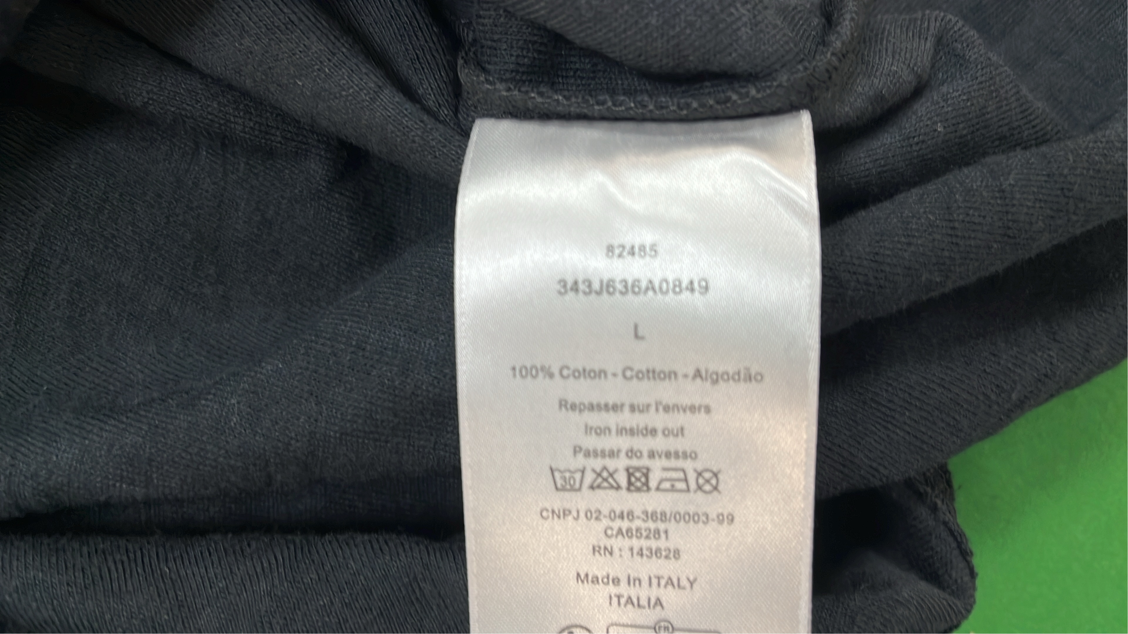 Dior Black Logo Print T-Shirt for Men