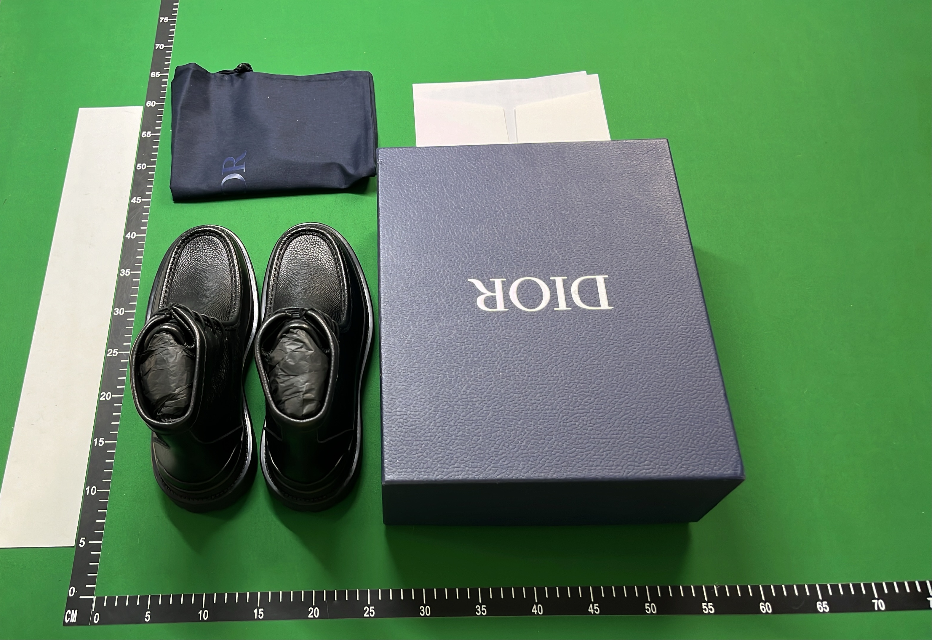 Dior Oblique Print Brown Leather Boots for Men