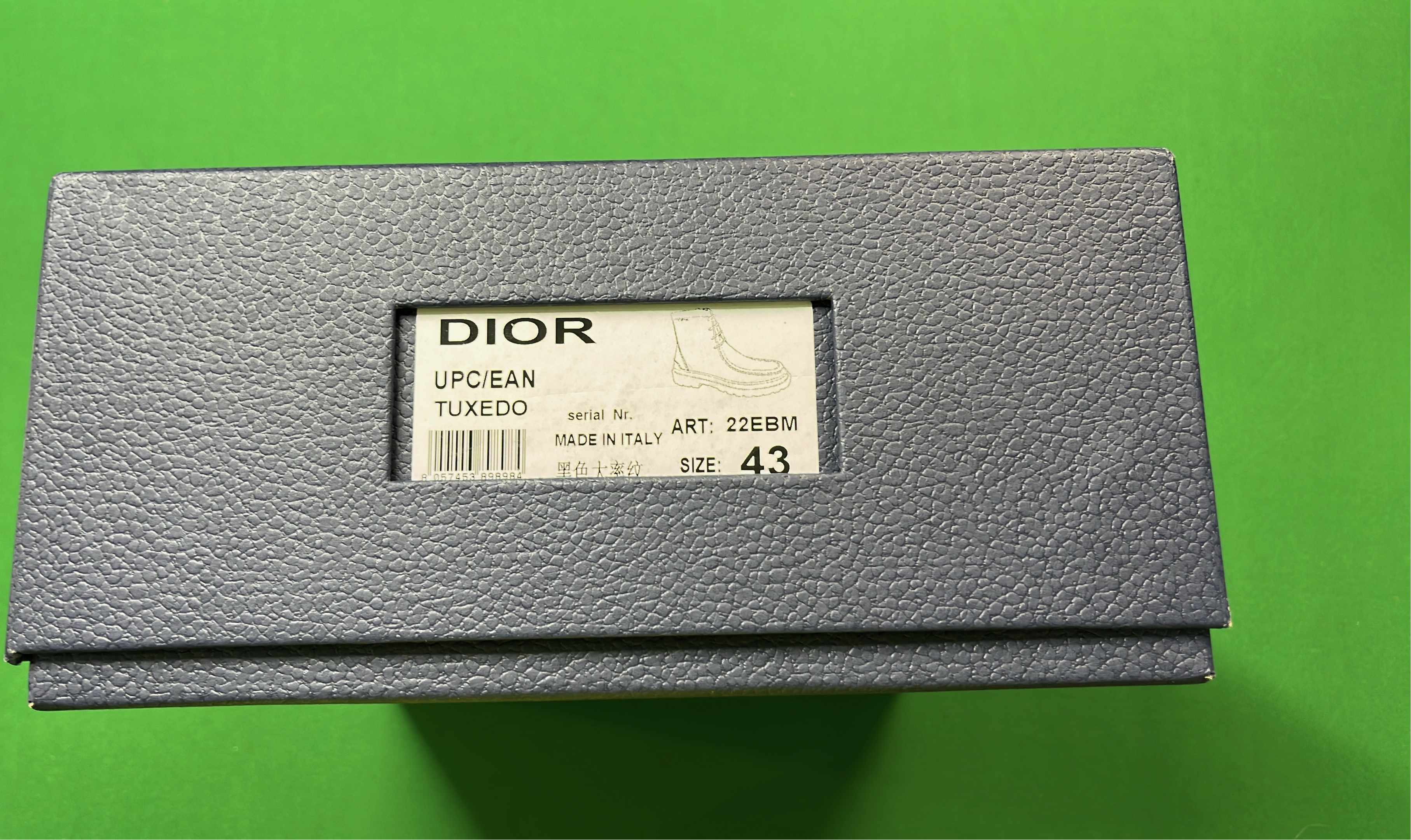 Dior Oblique Print Brown Leather Boots for Men