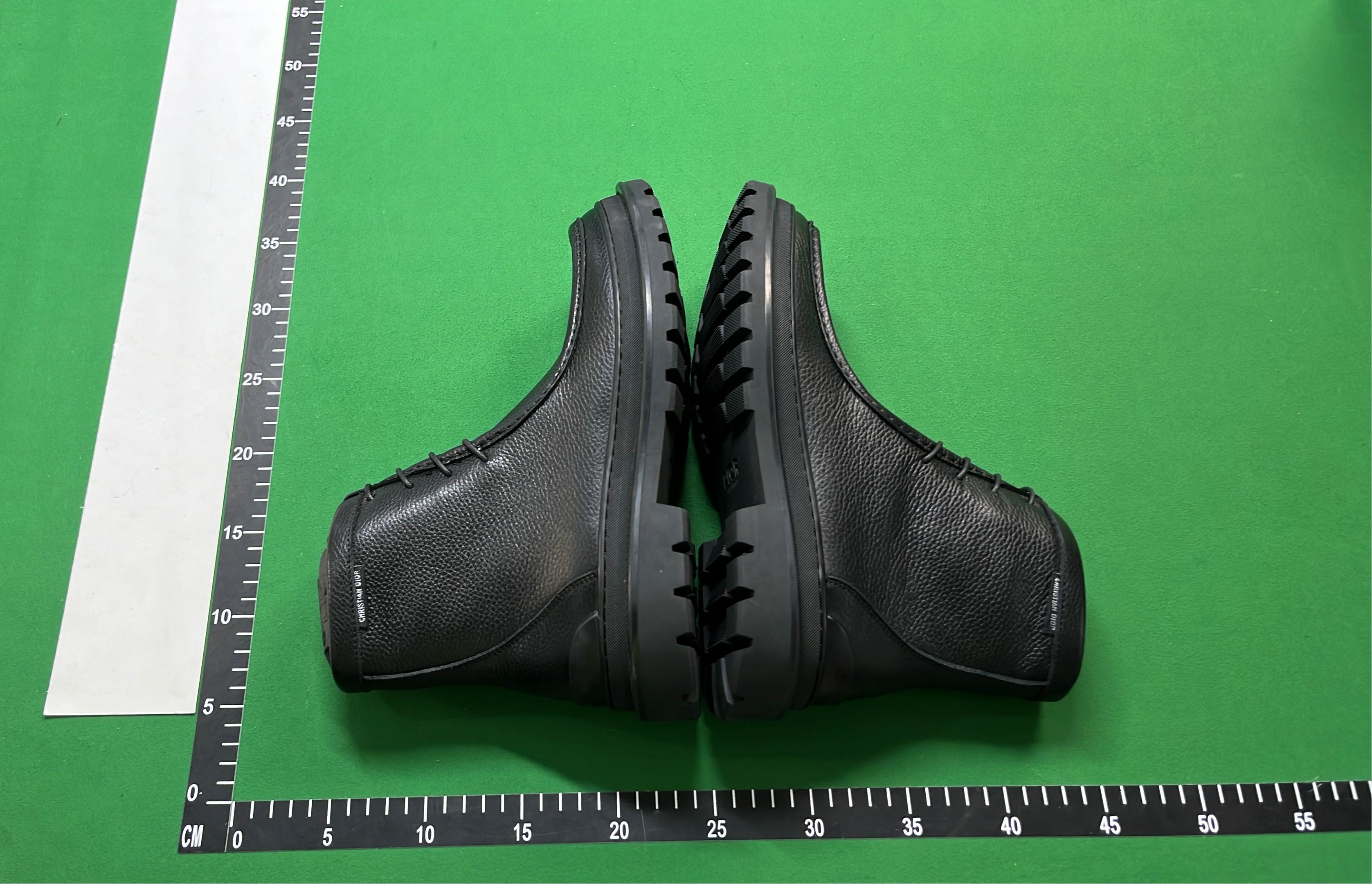 Dior Oblique Print Brown Leather Boots for Men