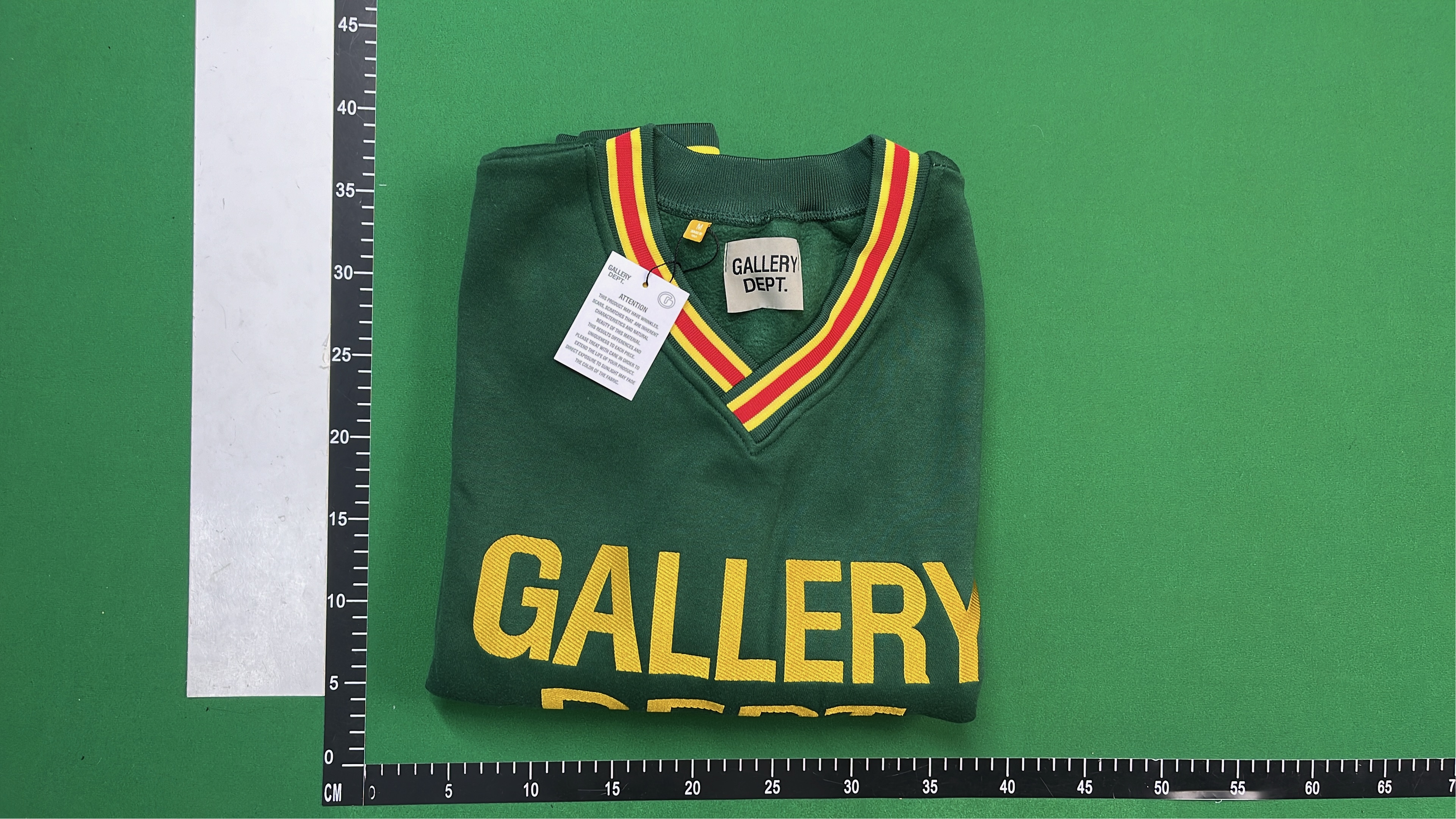 Gallery Dept. V-Neck Sweatshirt with Bold Lettering
