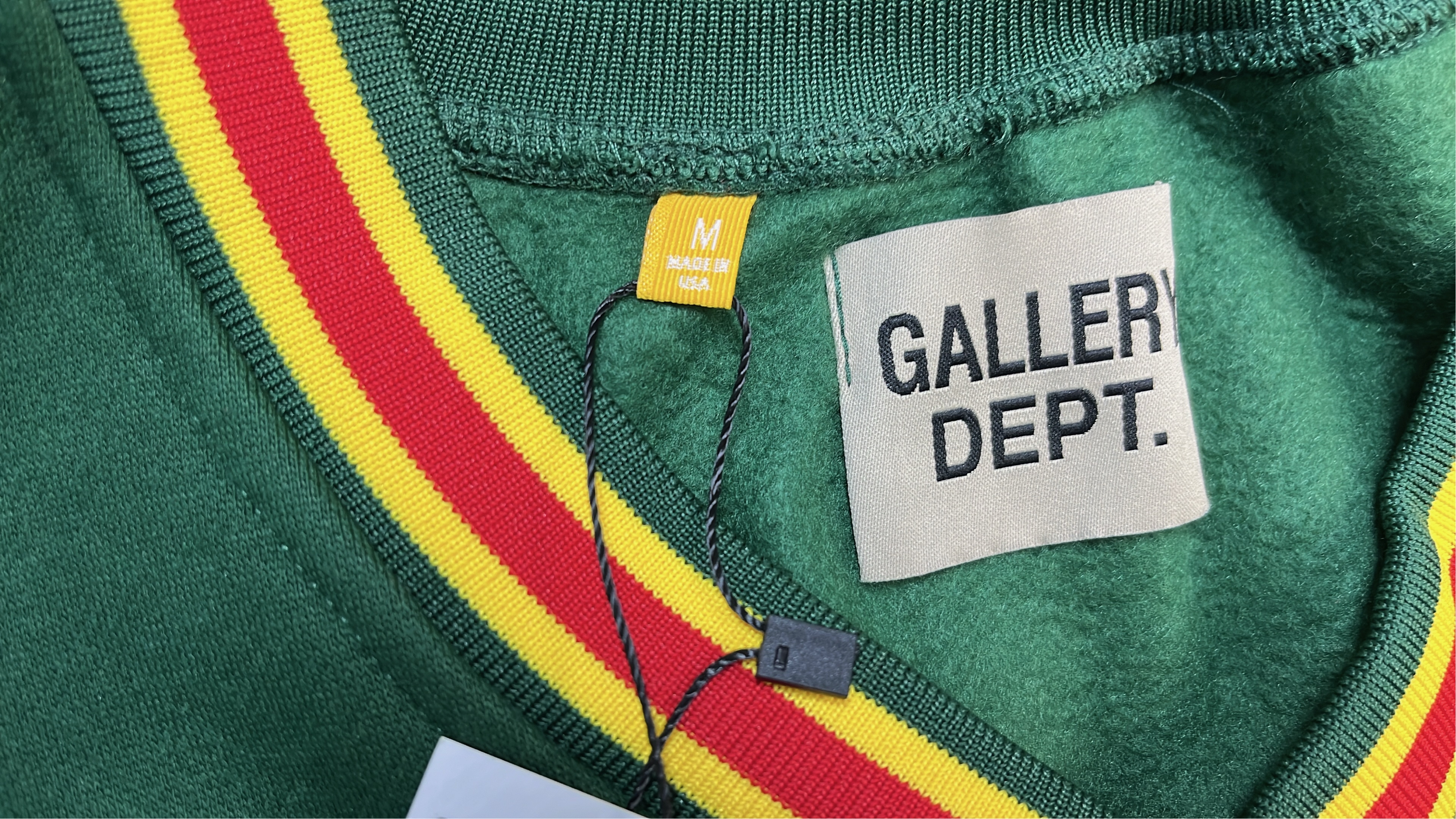 Gallery Dept. V-Neck Sweatshirt with Bold Lettering