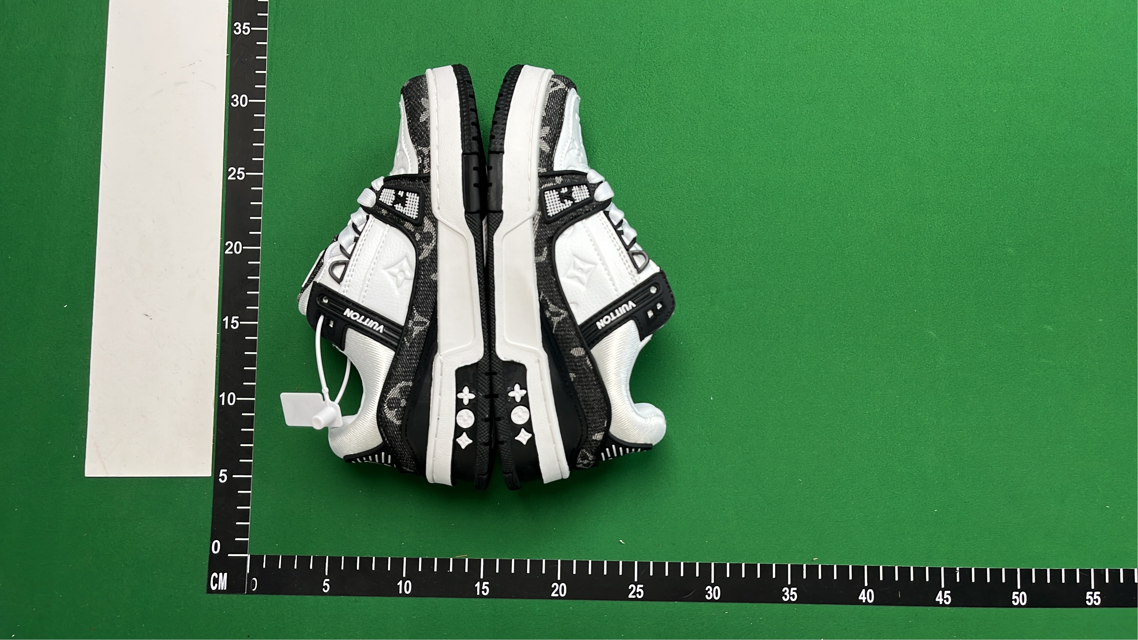 Louis Vuitton Orange and White Monogram Sneakers
