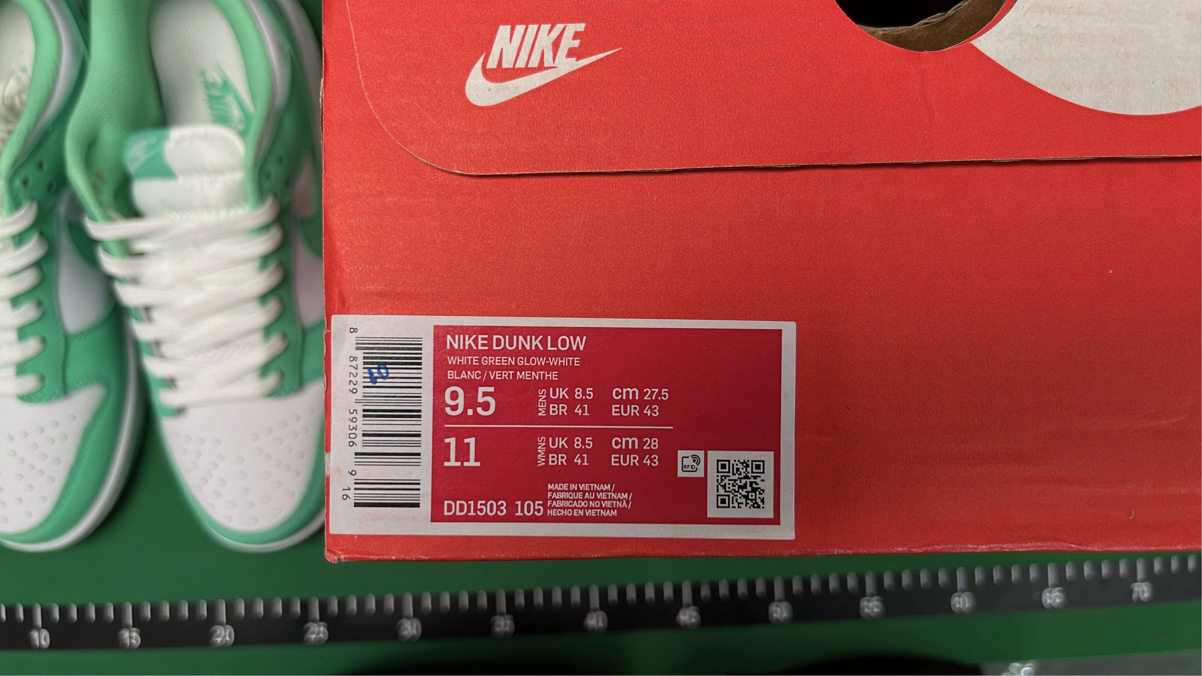Nike Dunk Low Olive Green White Sneakers