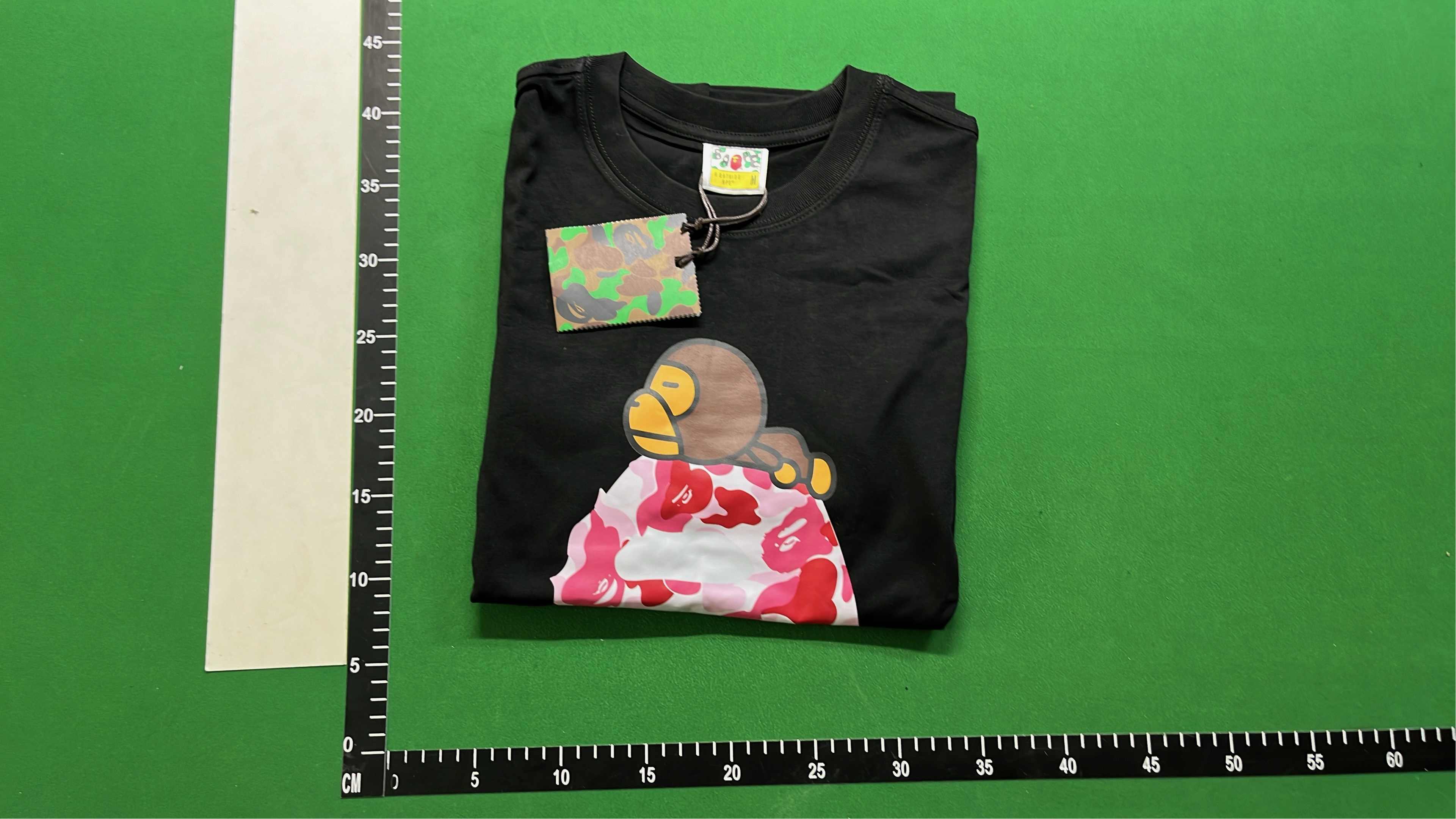 A Bathing Ape x Fragment Design Camo T-Shirt Black