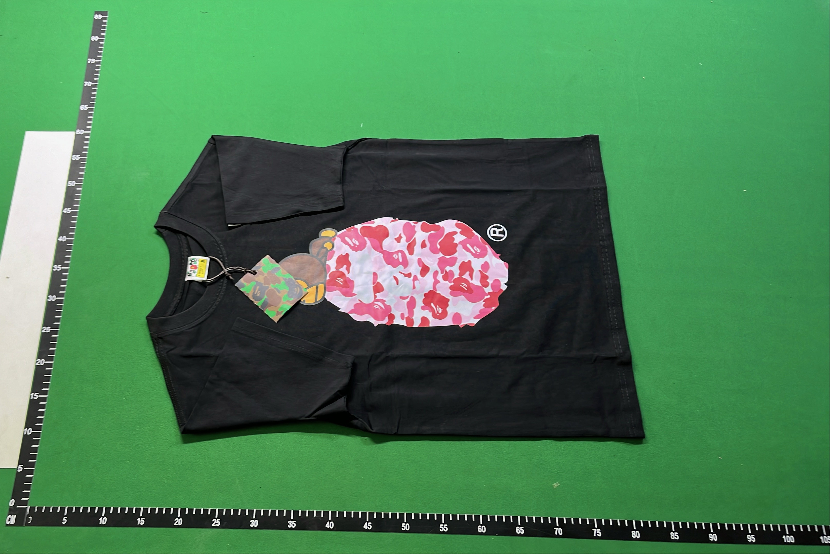 A Bathing Ape x Fragment Design Camo T-Shirt Black