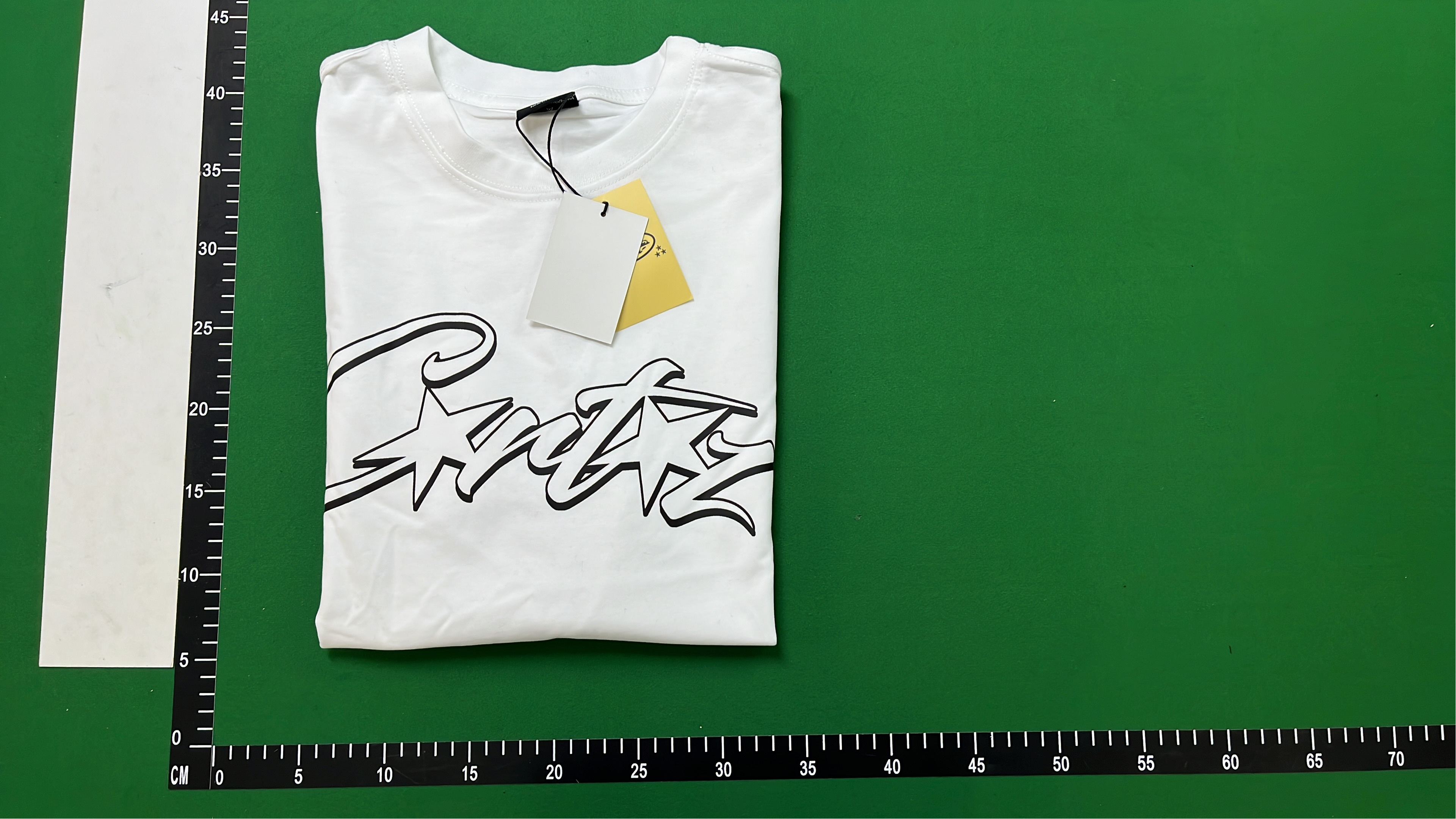 White T-Shirt with Pink Graffiti Logo