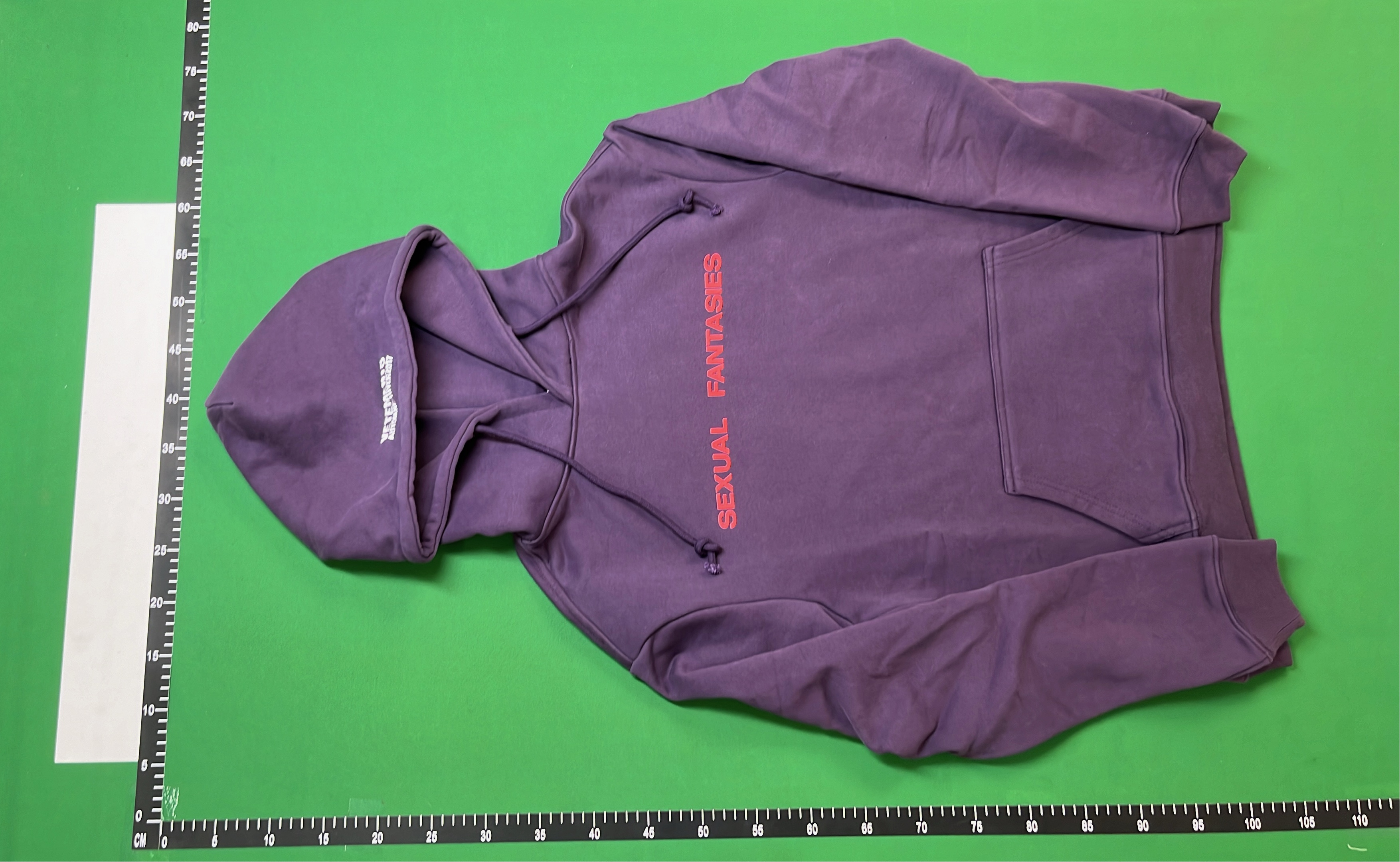 VETEMENTS Purple Hoodie with Sexy Fantasies Print - Streetwear Fashion