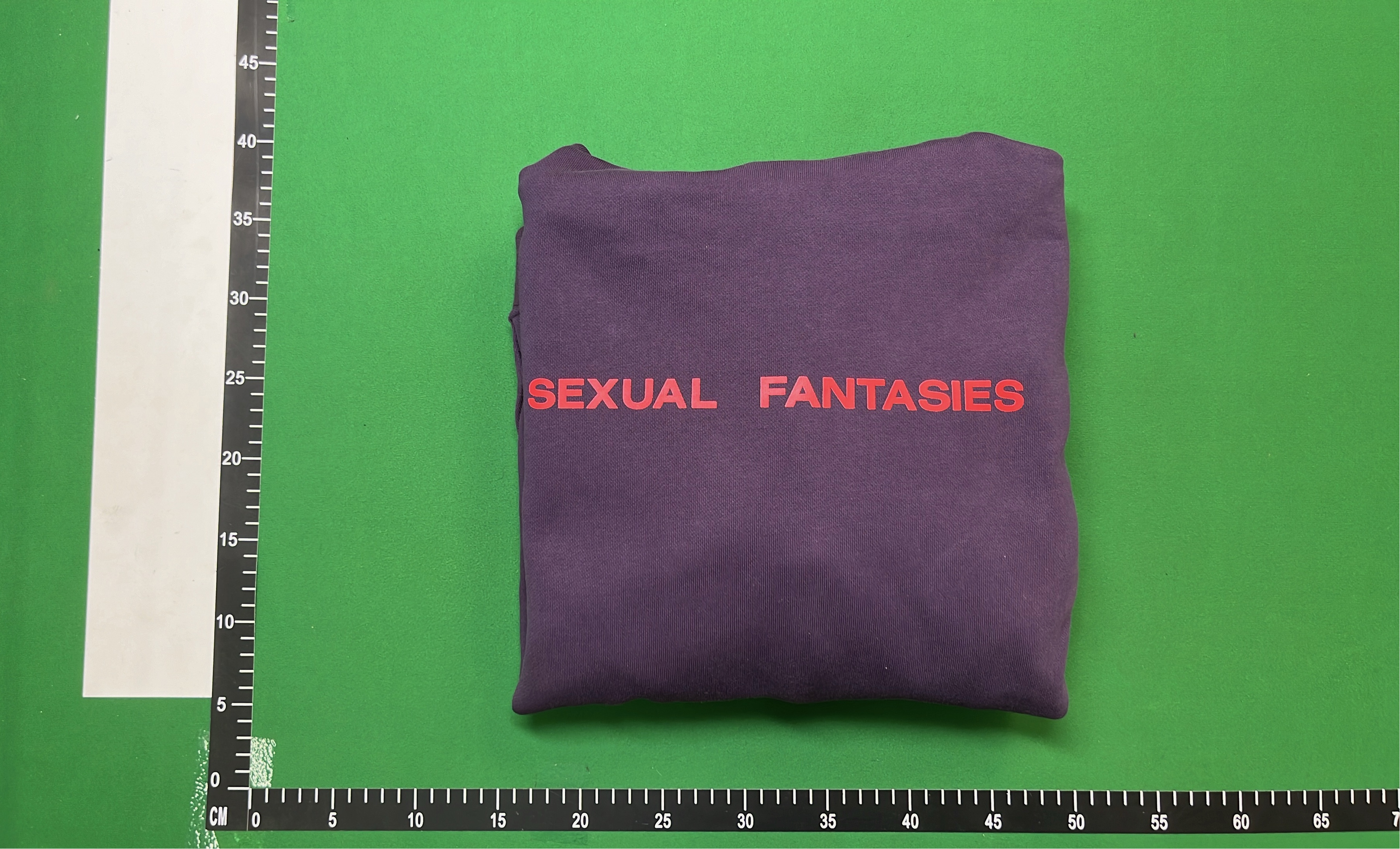 VETEMENTS Purple Hoodie with Sexy Fantasies Print - Streetwear Fashion