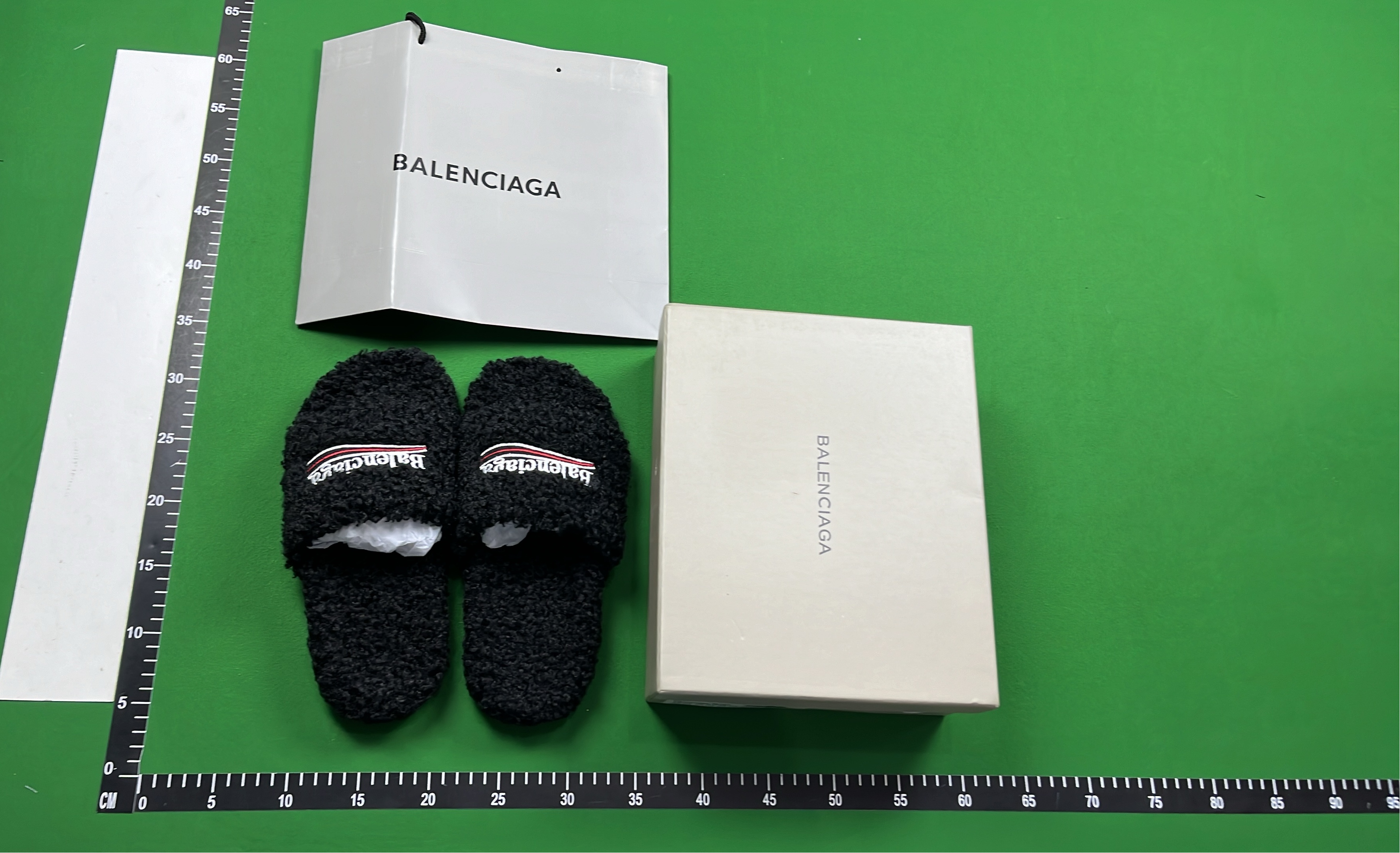Balenciaga Orange Fuzzy Slippers
