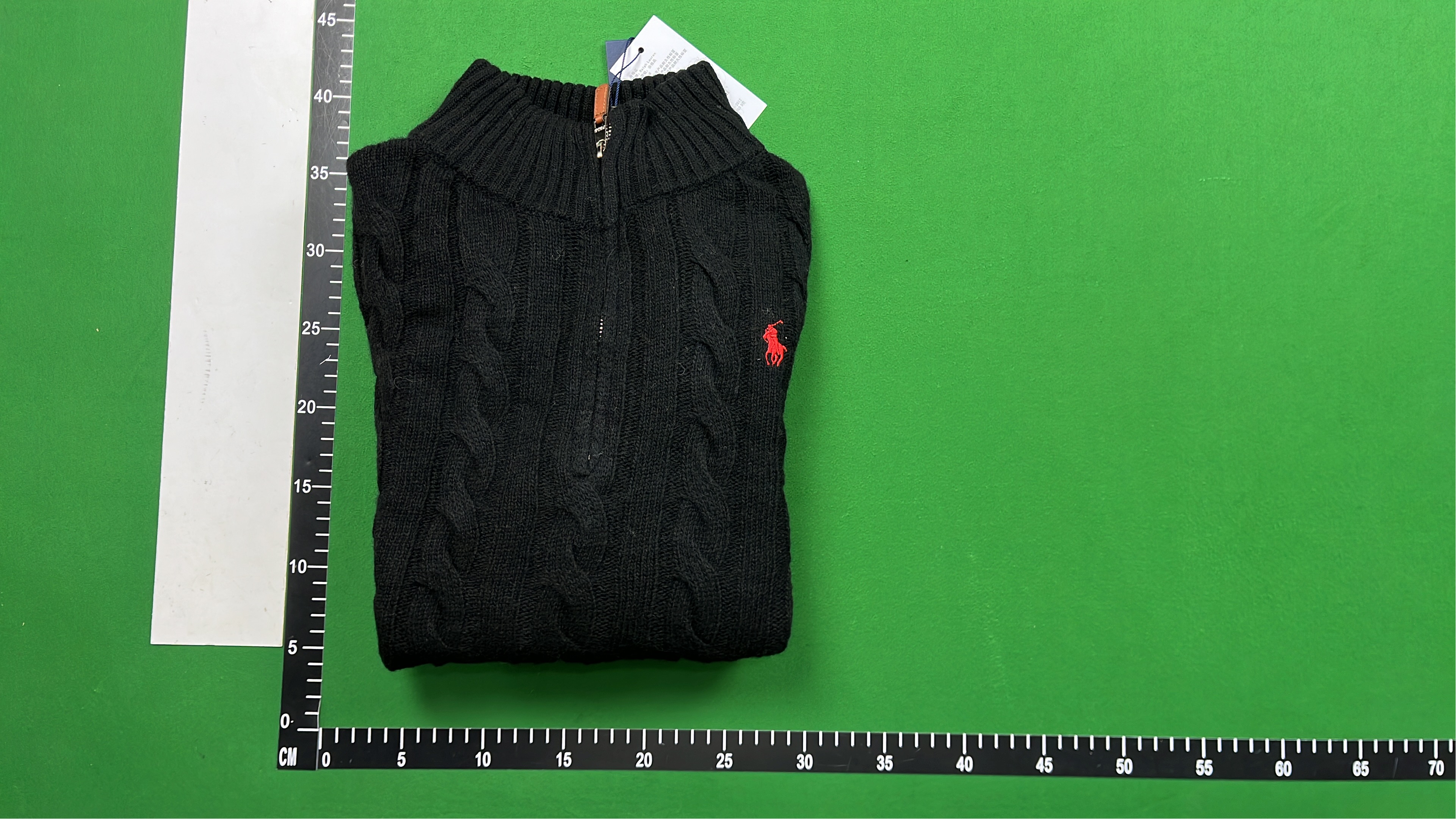 White Cable Knit Zip-Up Sweater for Men