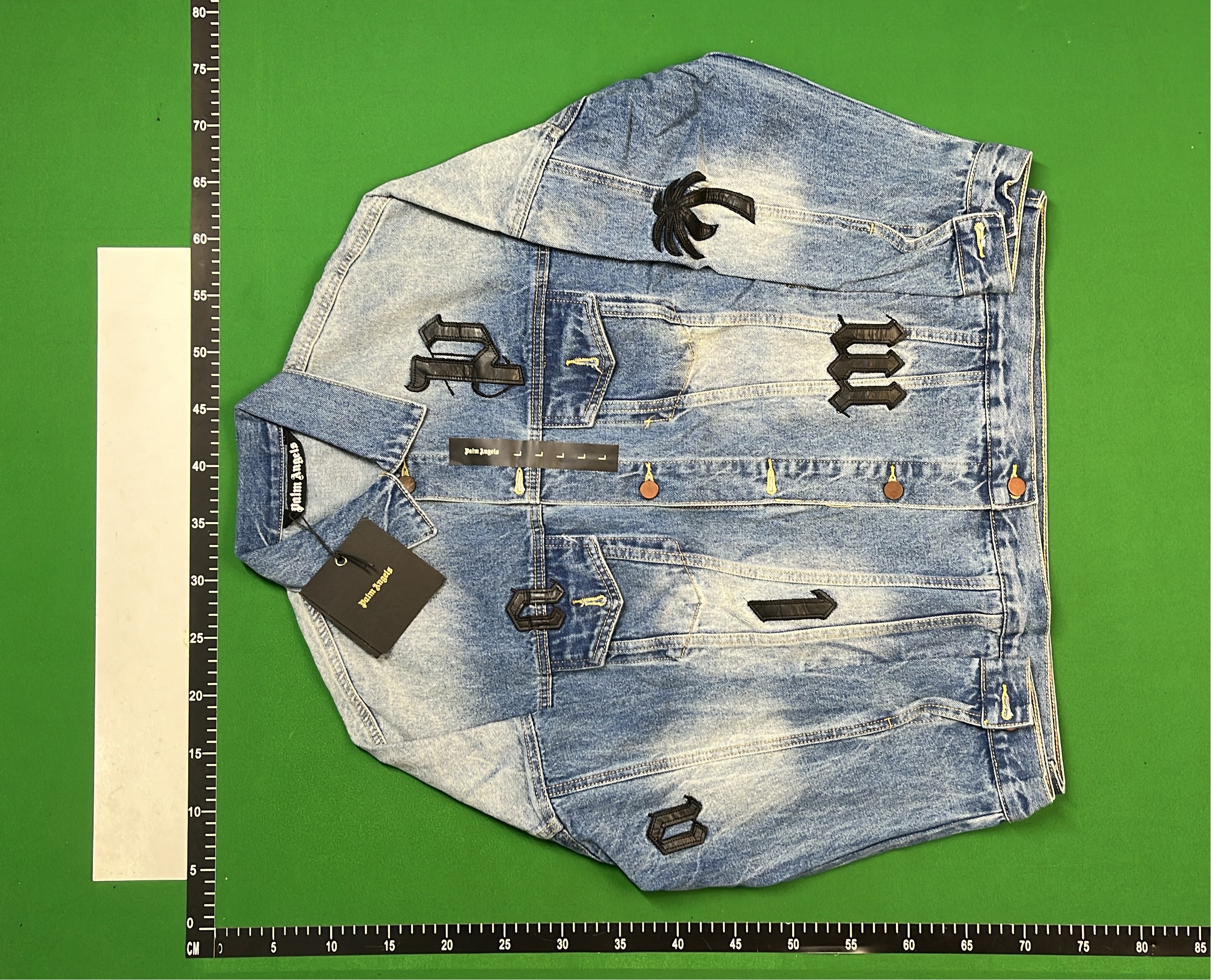 Palm Angels Denim Jacket - Blue & Black Edition