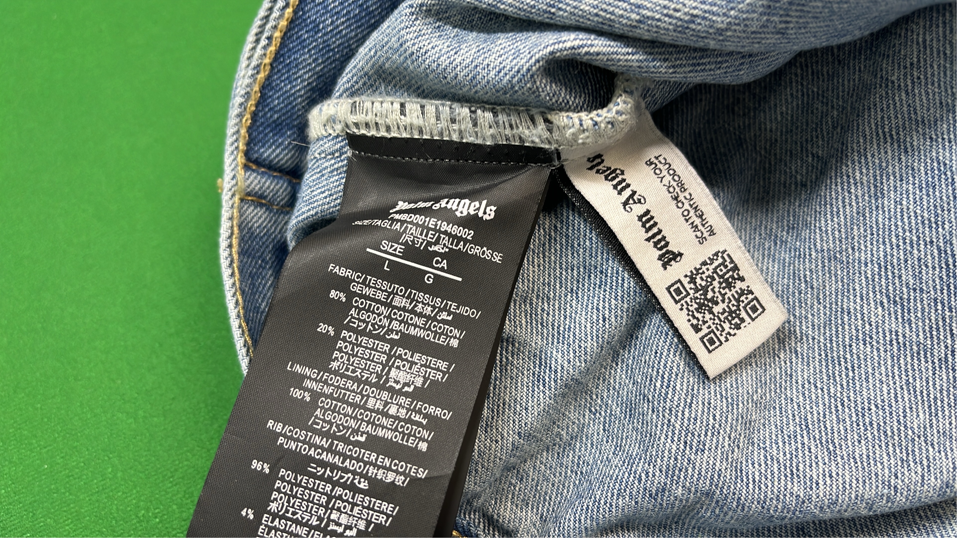Palm Angels Denim Jacket - Blue & Black Edition