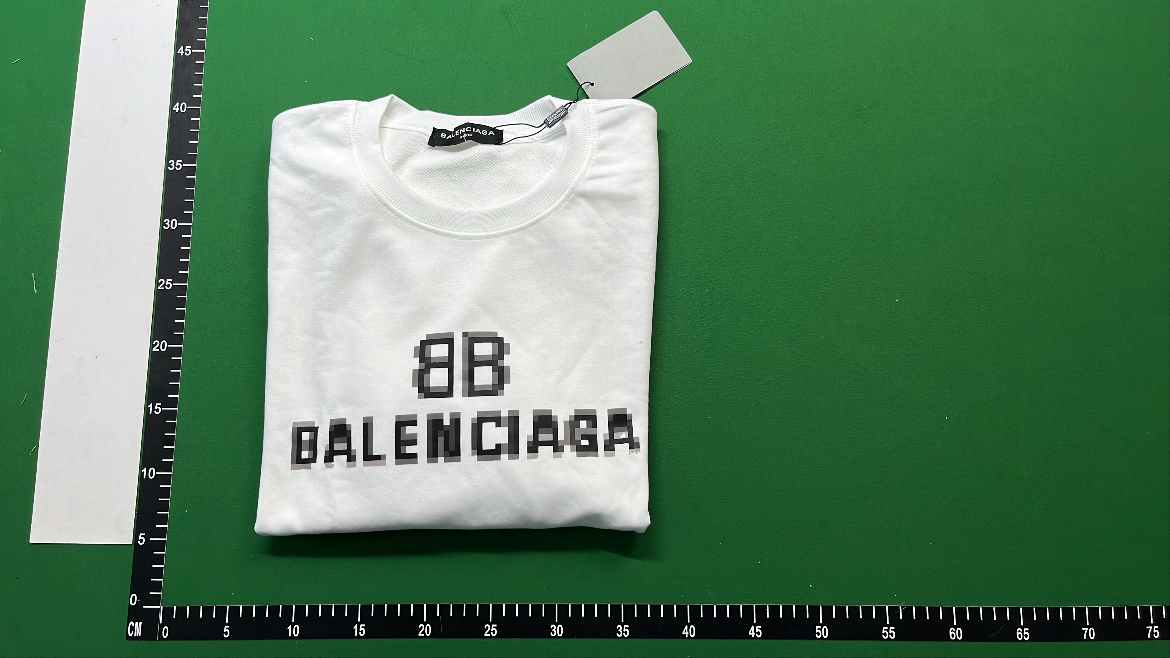 Balenciaga BB Logo Hoodie White Men's Sweatshirt Paris Streetwear