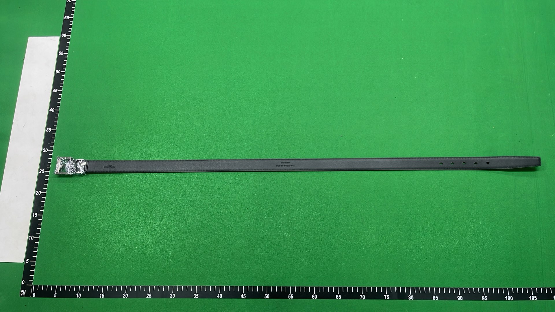 Saint Laurent Monogram Logo Square Buckle Leather Belt in Black