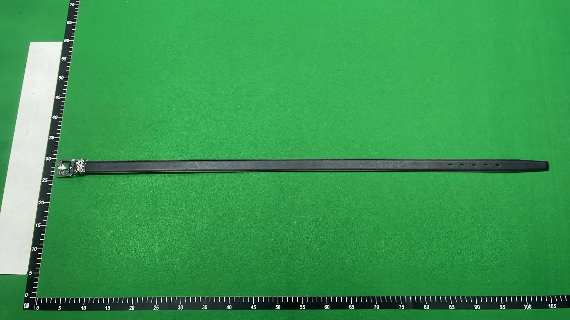 Saint Laurent Monogram Logo Square Buckle Leather Belt in Black