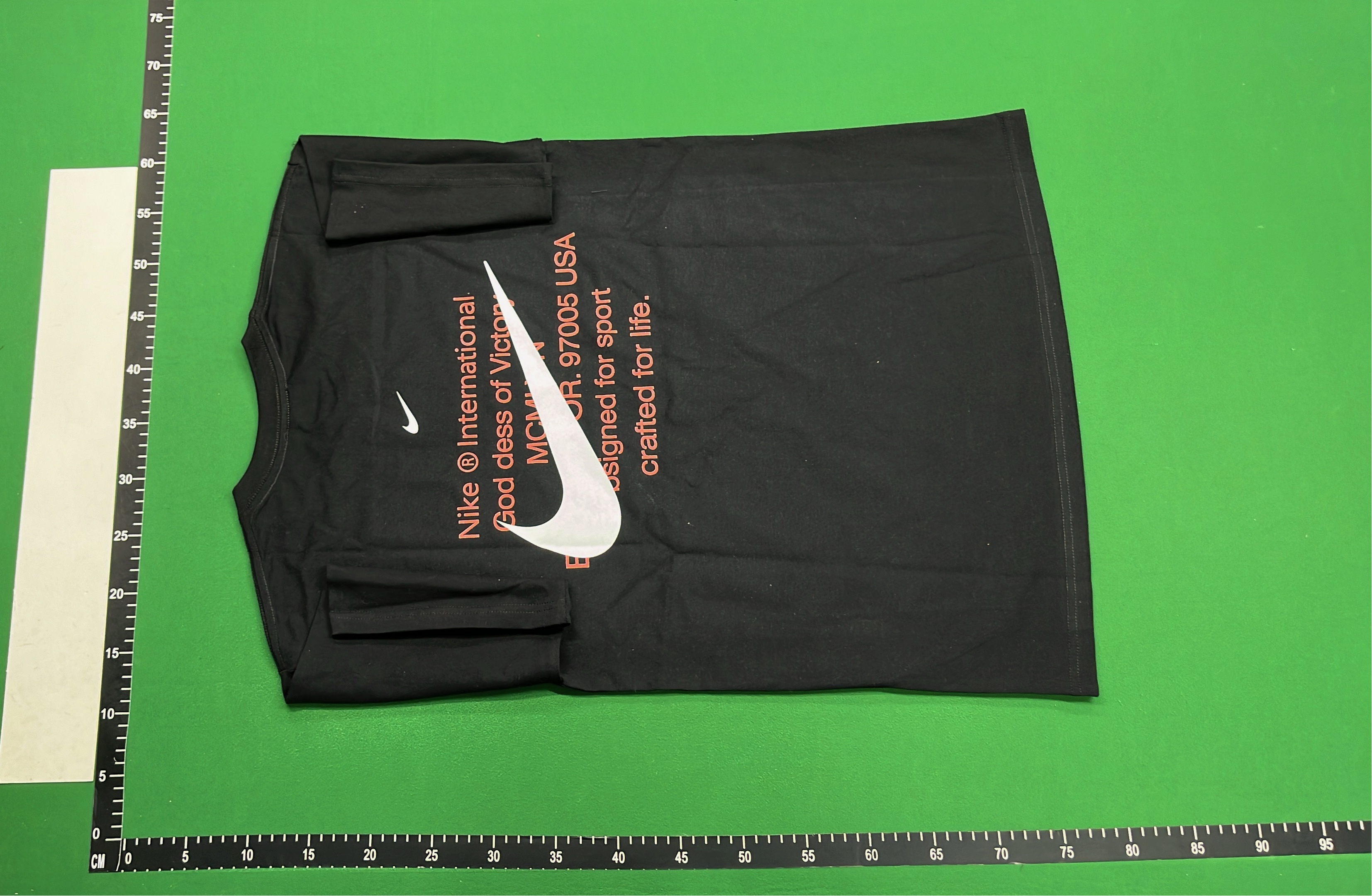 Nike White T-Shirt with Black Swoosh Logo
