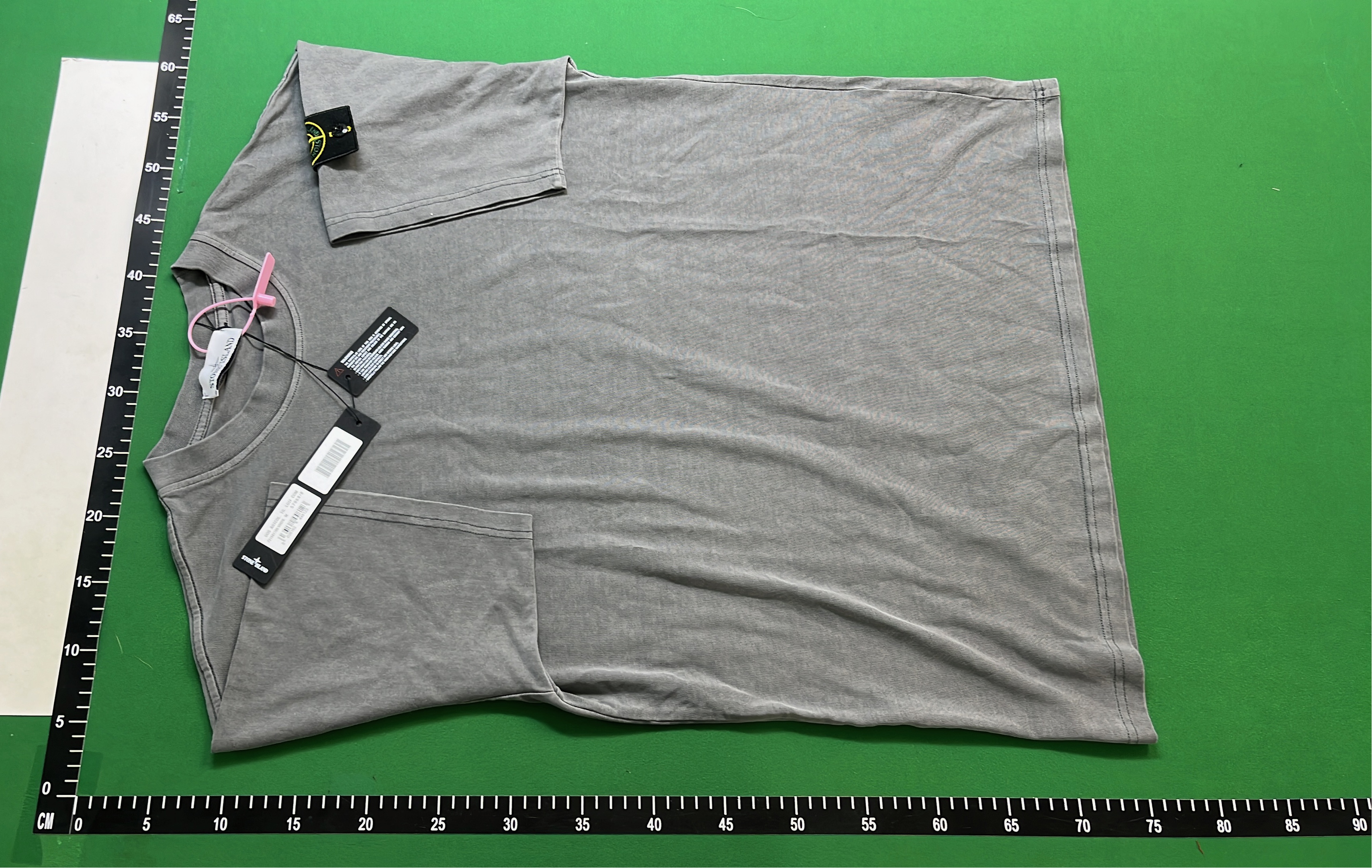 Stone Island T-Shirt with Compass Patch Sleeve