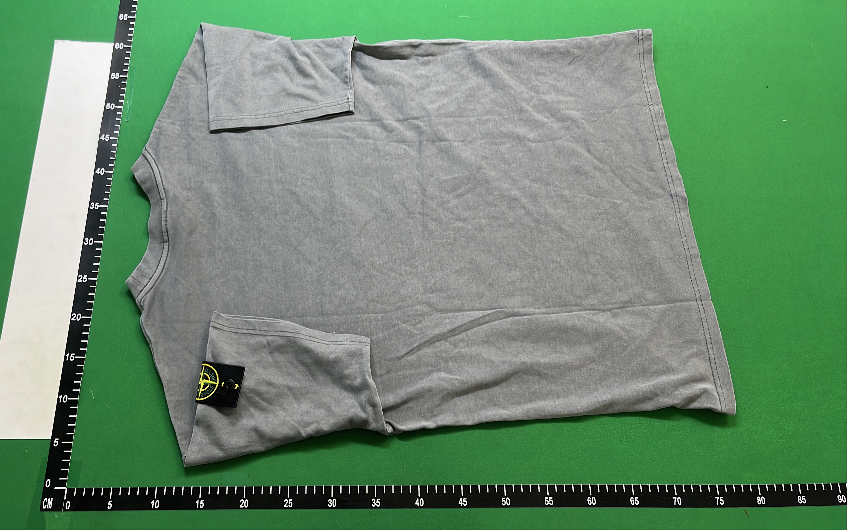 Stone Island T-Shirt with Compass Patch Sleeve