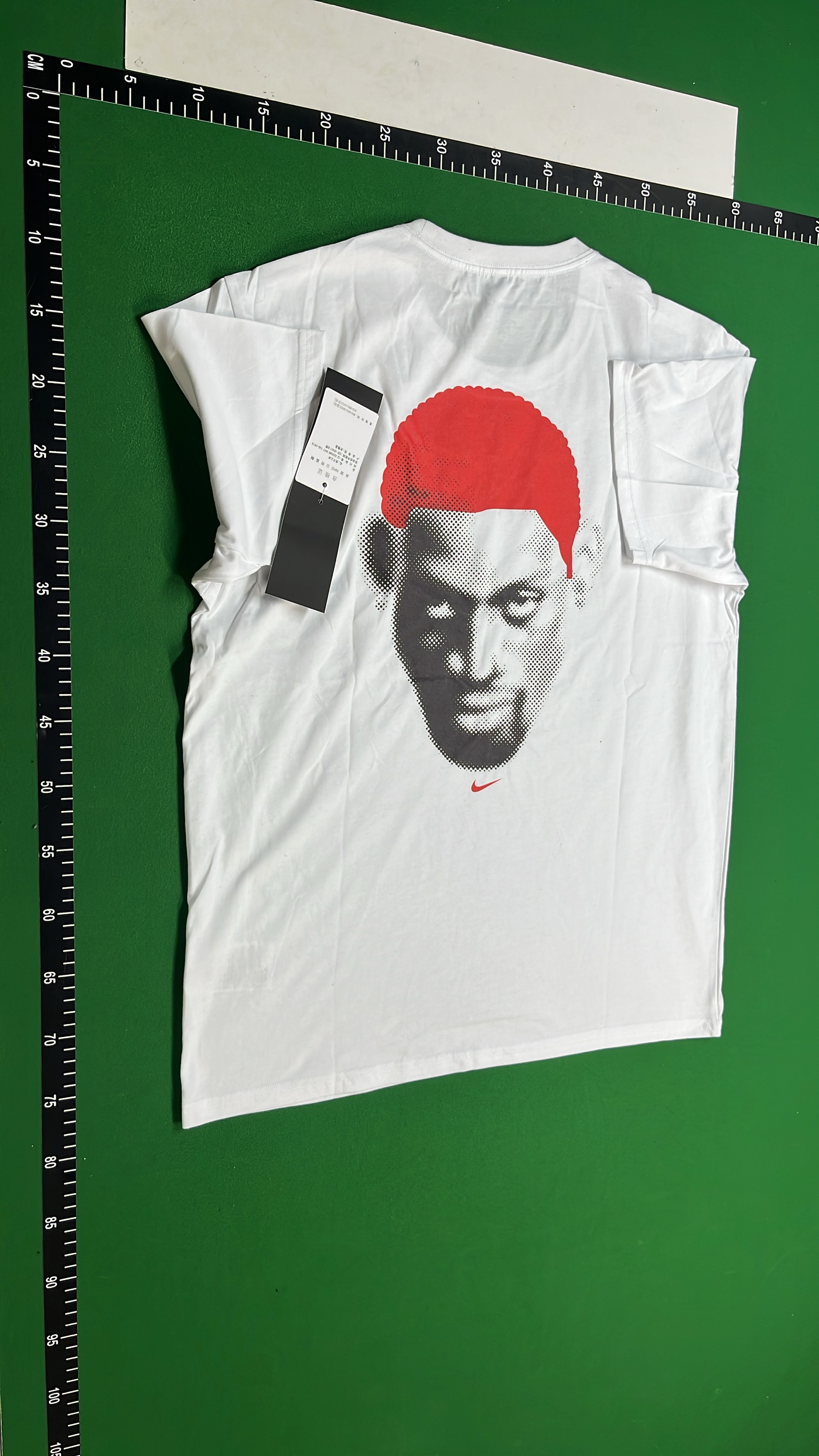 Nike Lab T-Shirt with Red Hair Graphic Design
