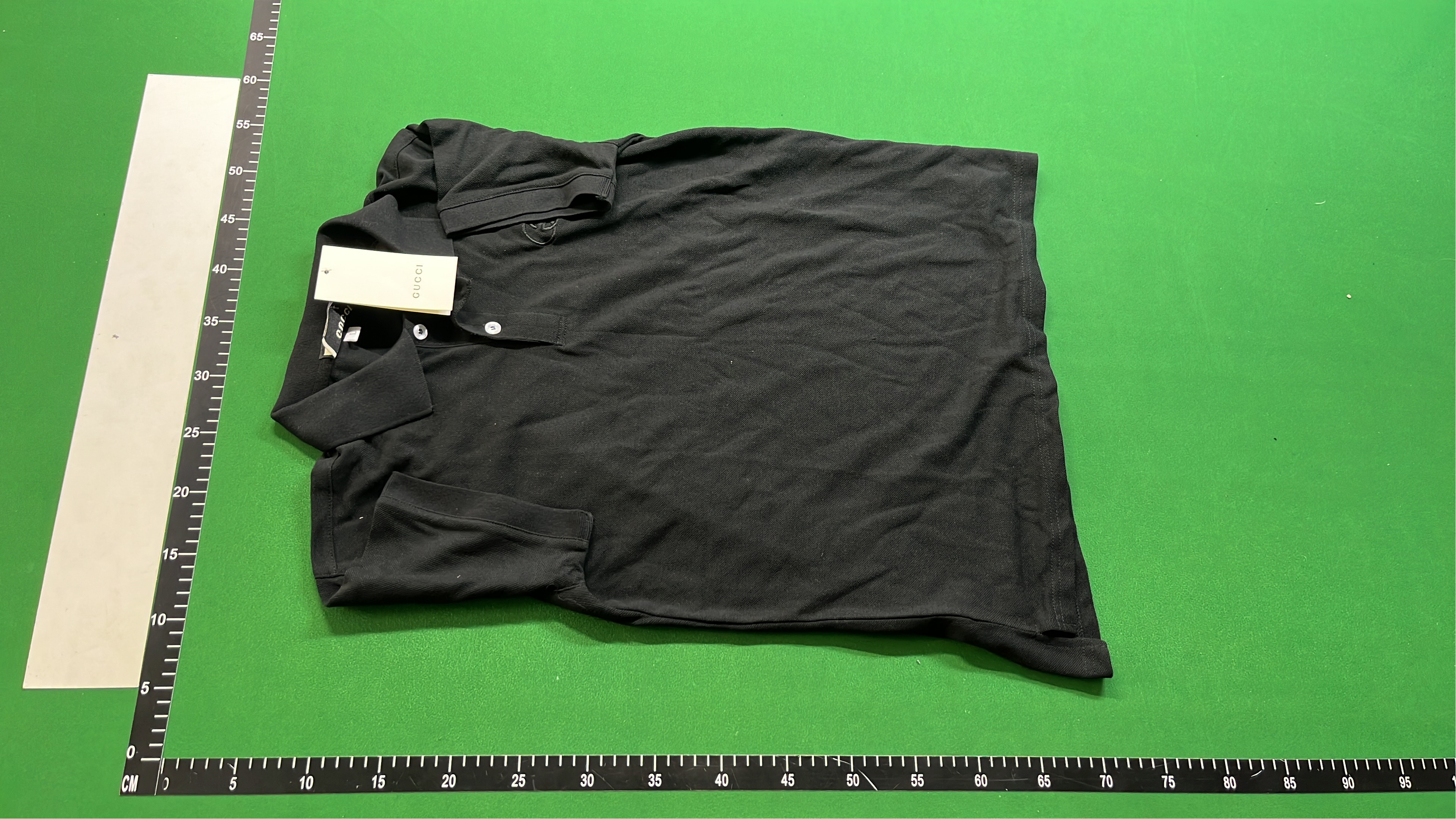 GUCCI Polo Shirt Men's Classic Fit Black White