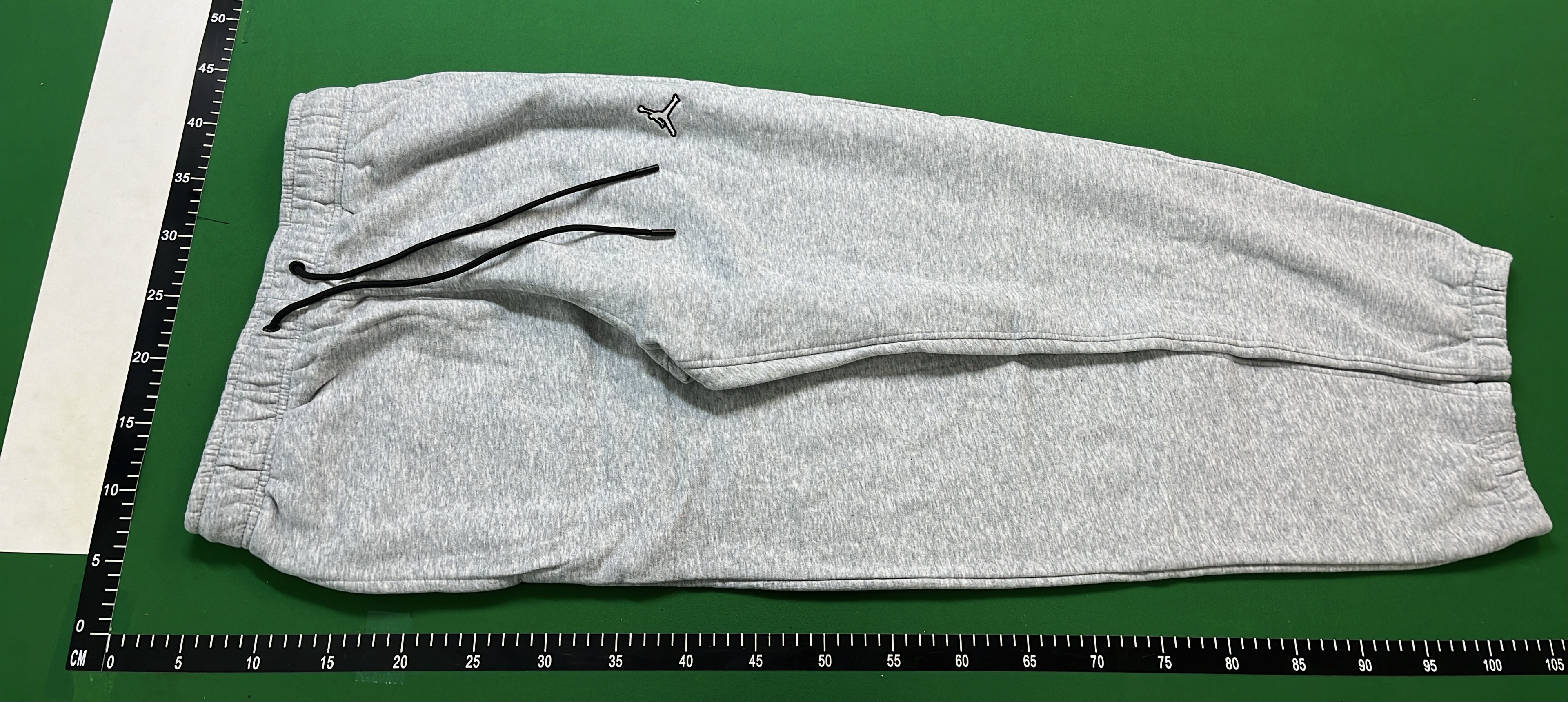 Men's Gray Fleece Jogger Pants with Drawstring Waist