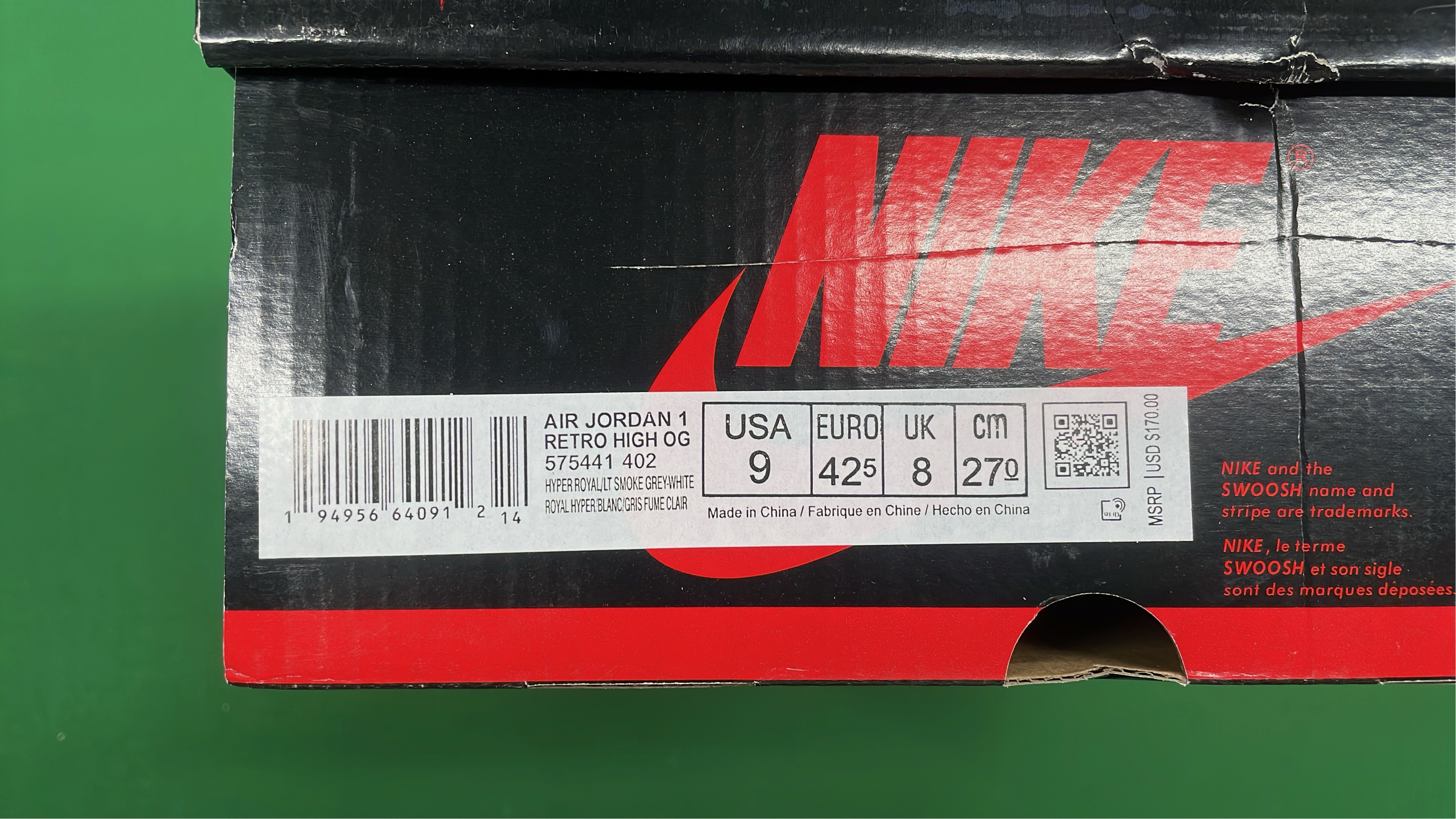 Air Jordan 1 High OG 'University Blue' Sneakers