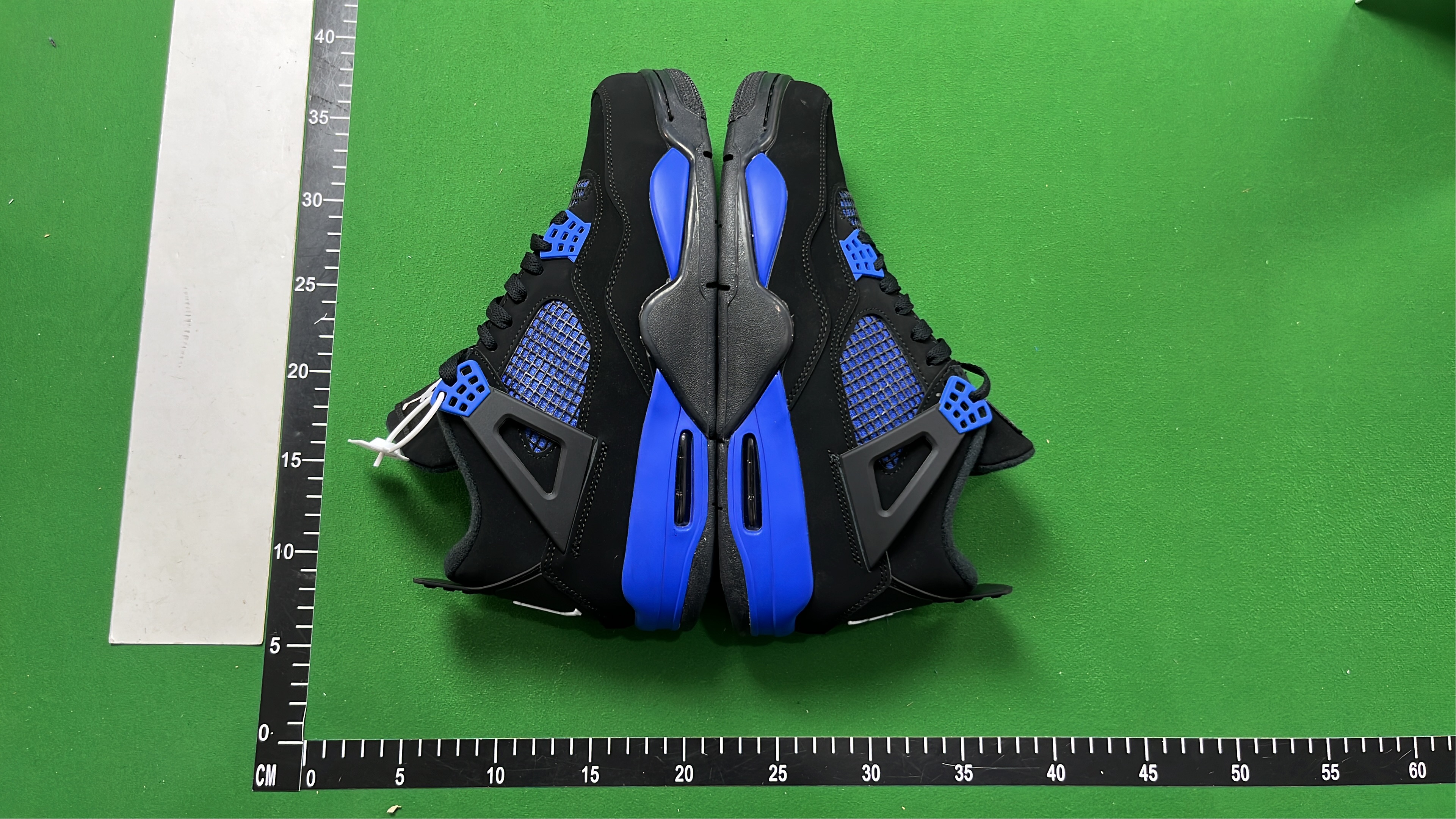 Air Jordan 4 Retro Black Blue Men's Sneakers