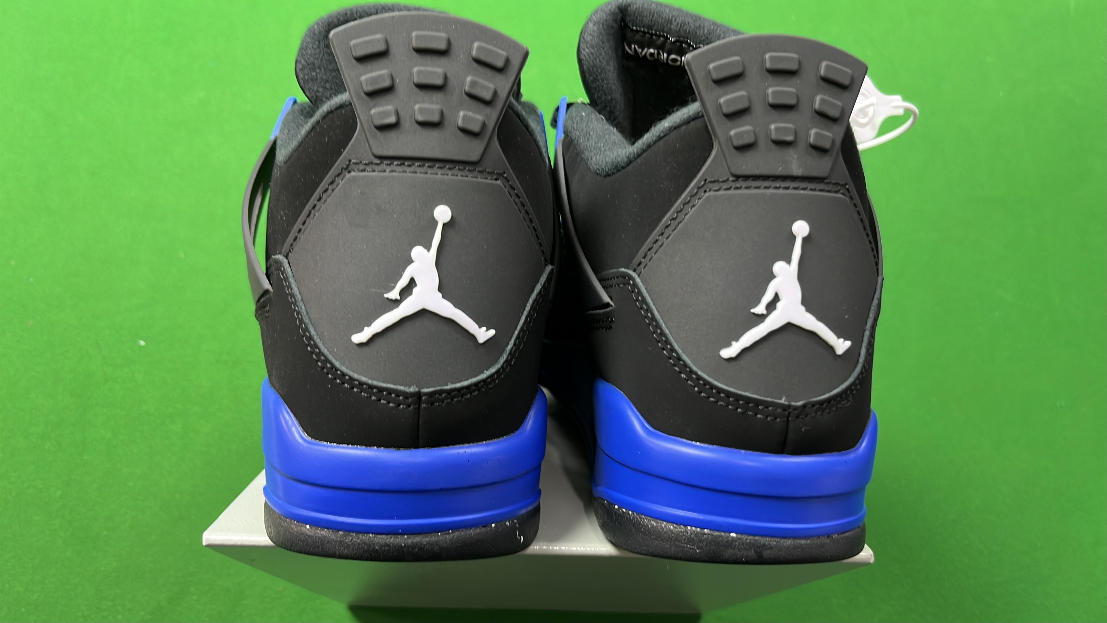 Air Jordan 4 Retro Black Blue Men's Sneakers