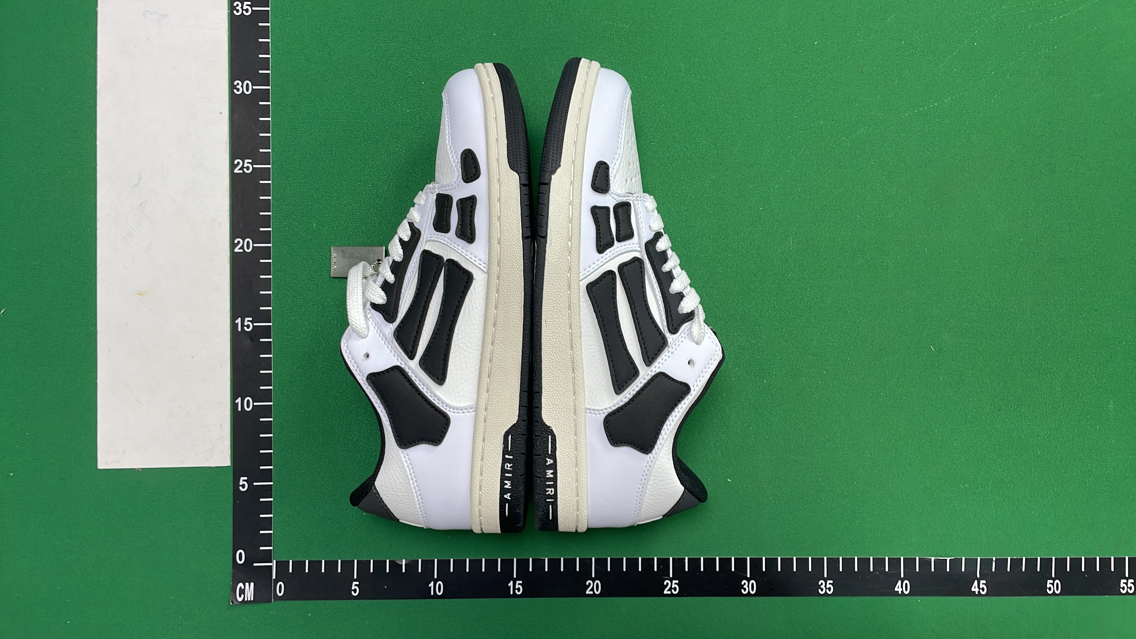 AMIRI White Leather Sneakers with Bold Color Accents