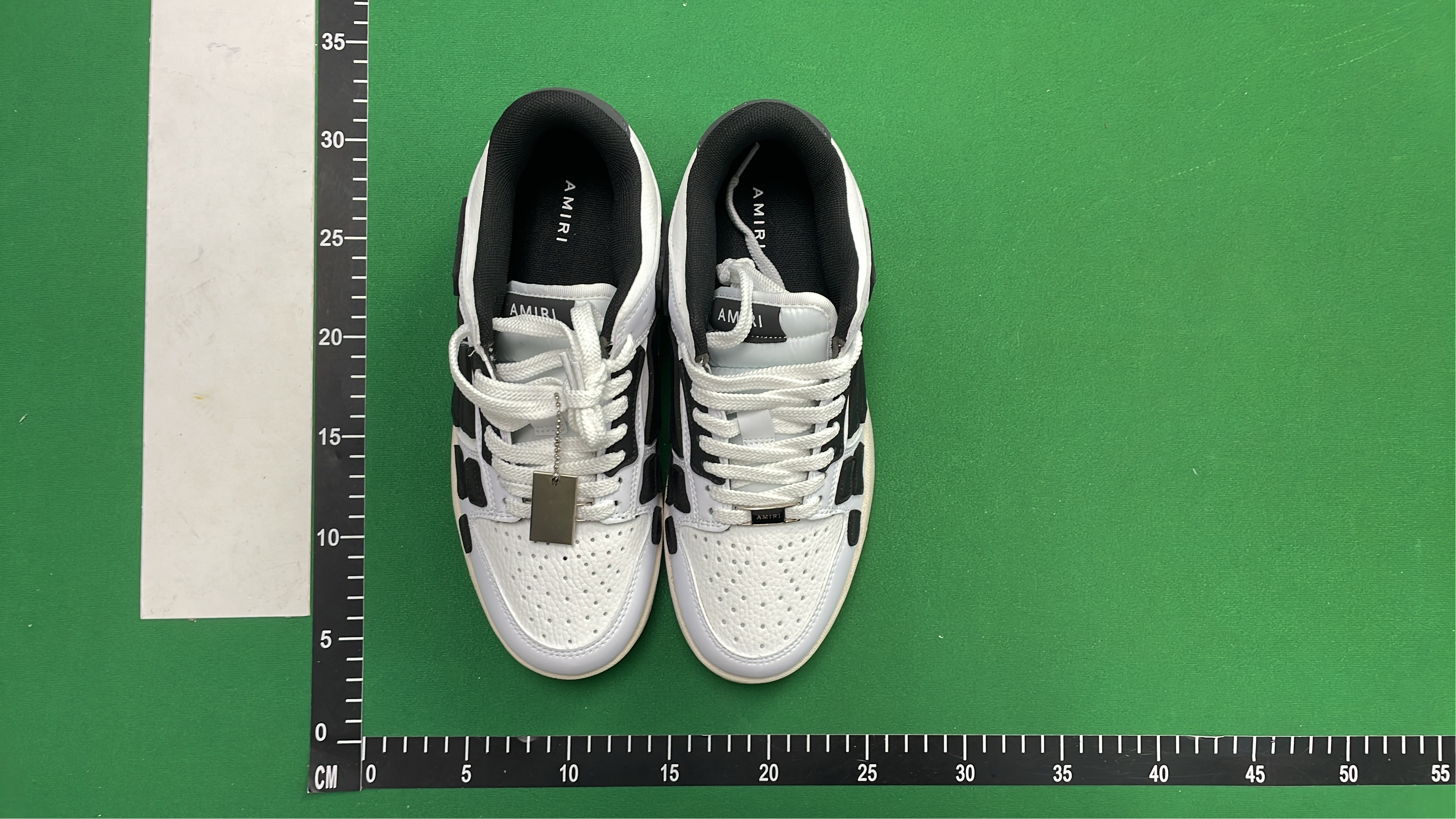 AMIRI White Leather Sneakers with Bold Color Accents