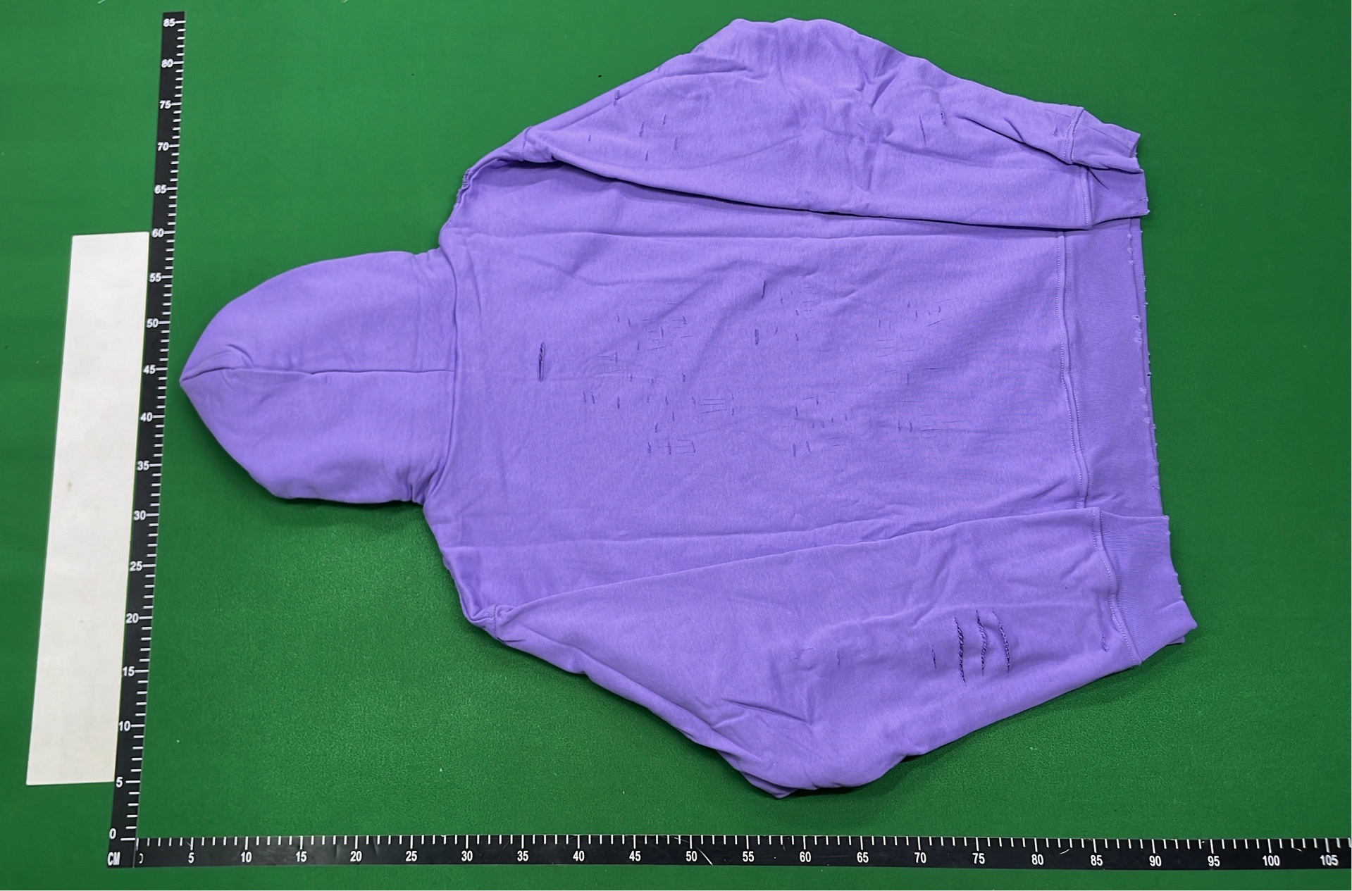 Balenciaga Distressed Hoodie Green