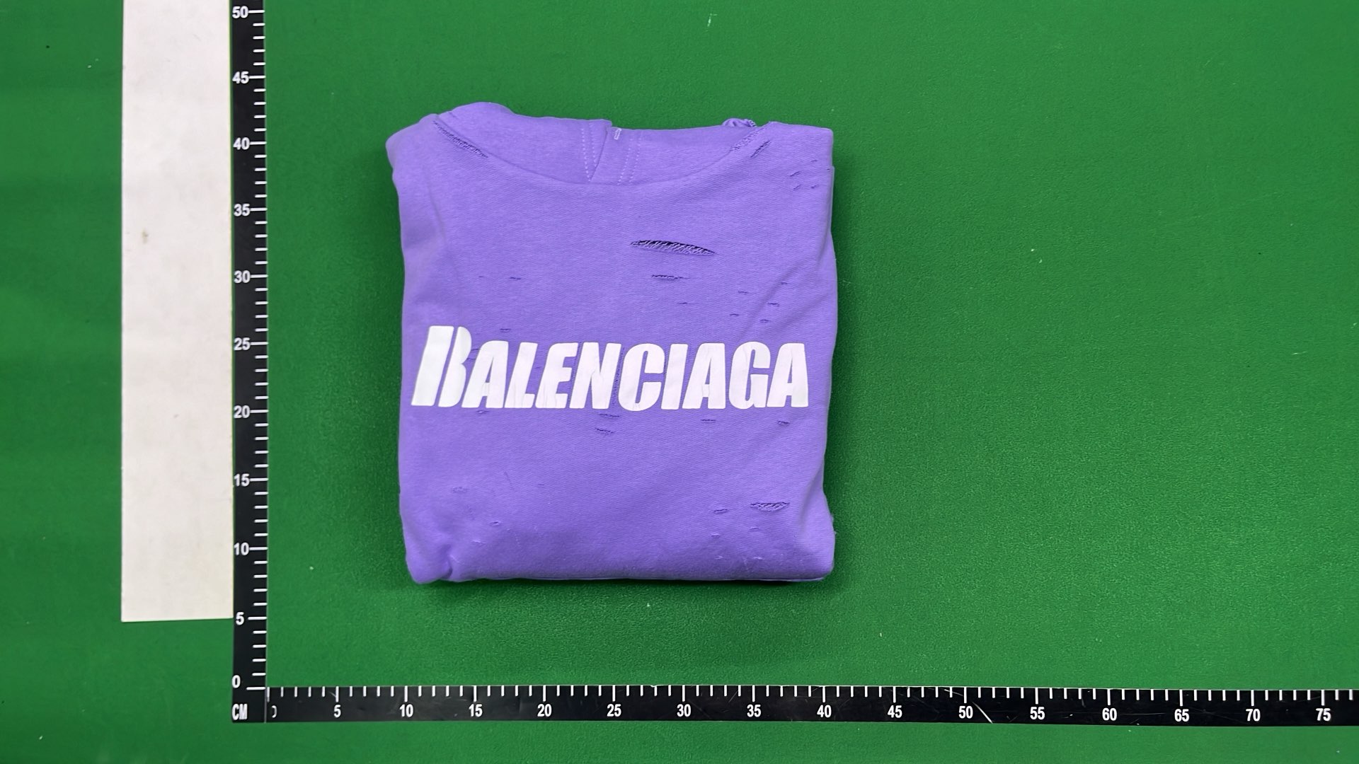 Balenciaga Distressed Hoodie Green