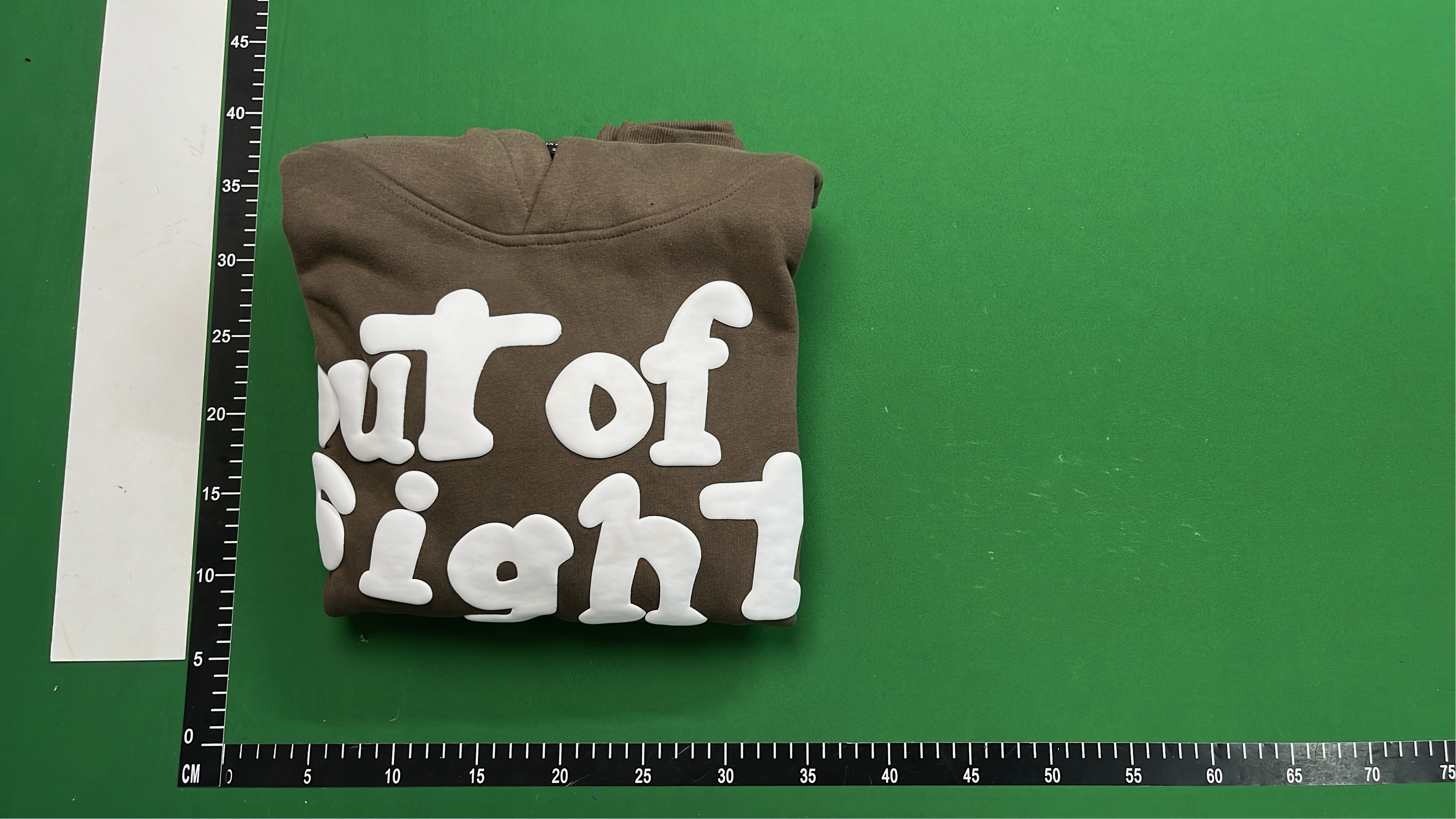 Out of Sight Brown Hoodie with Moon and Star Design