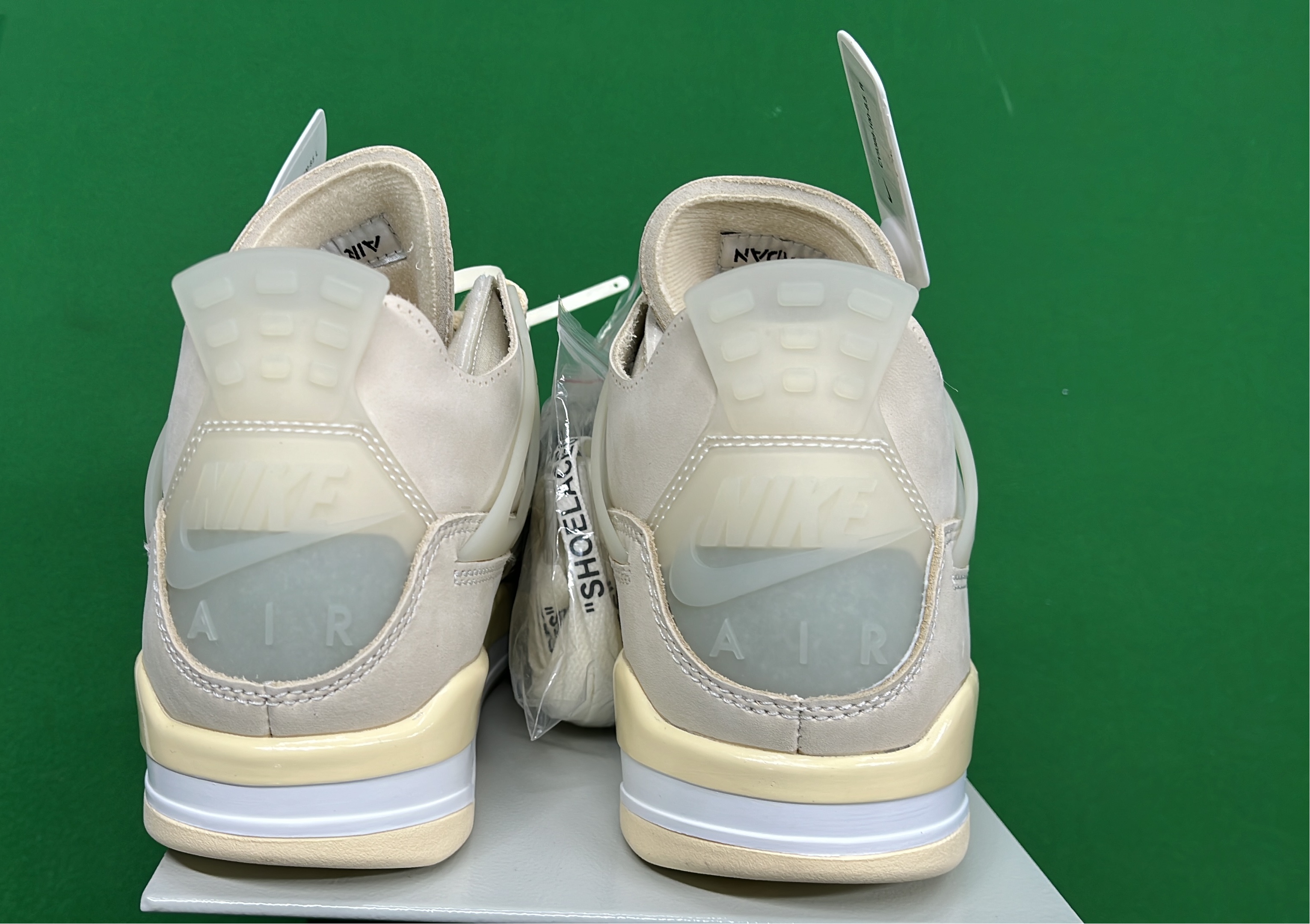 Air Jordan 4 Retro 'Neutral Olive' Sneakers - Retail vs PK Comparison