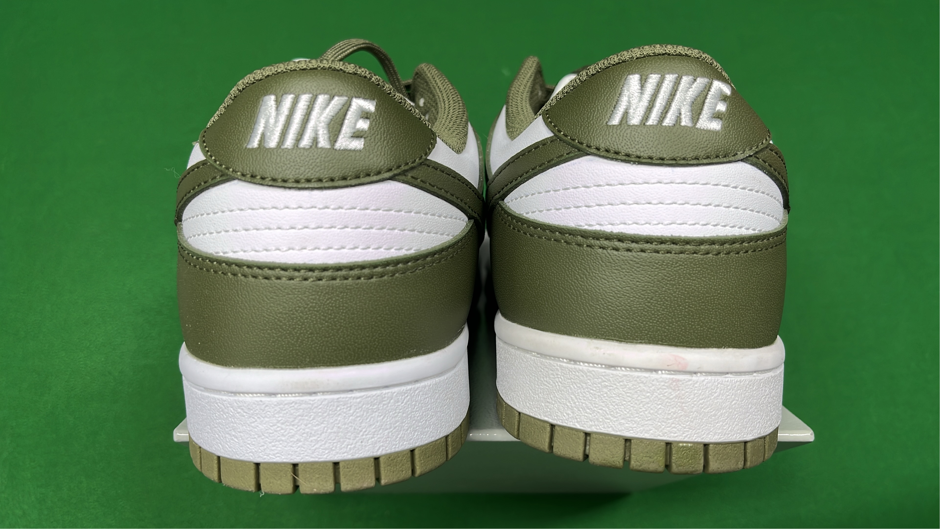 Nike Dunk Low Olive Green White Sneakers