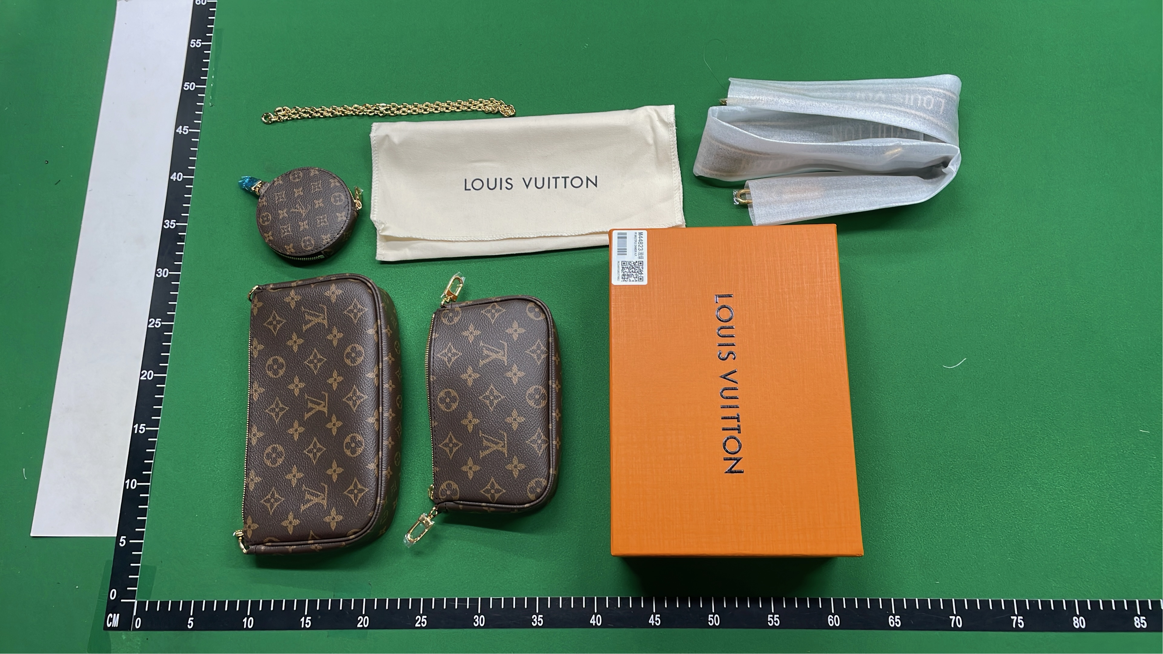 Louis Vuitton Monogram Crossbody Bag with Chain Strap