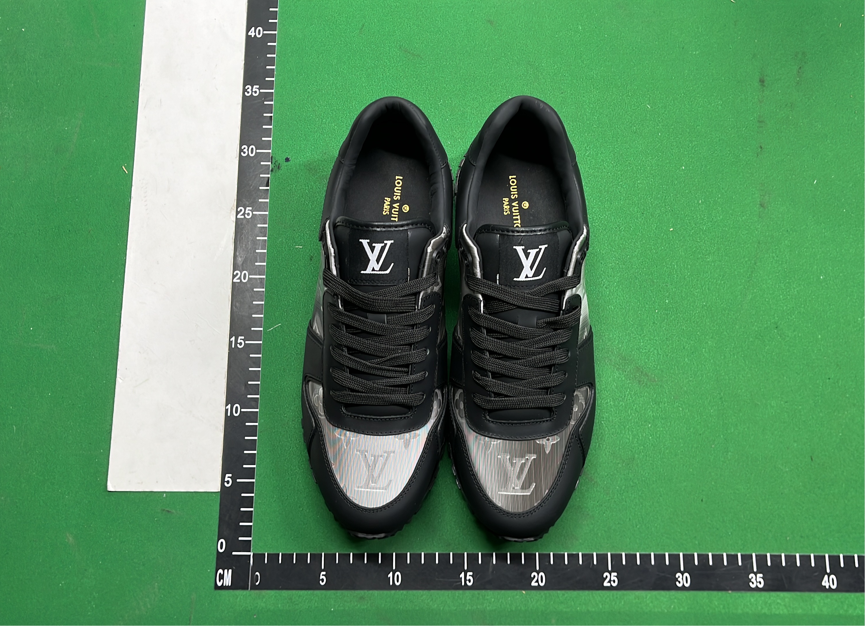 Men's Black Slim Fit Suit Pants with White Sneakers
