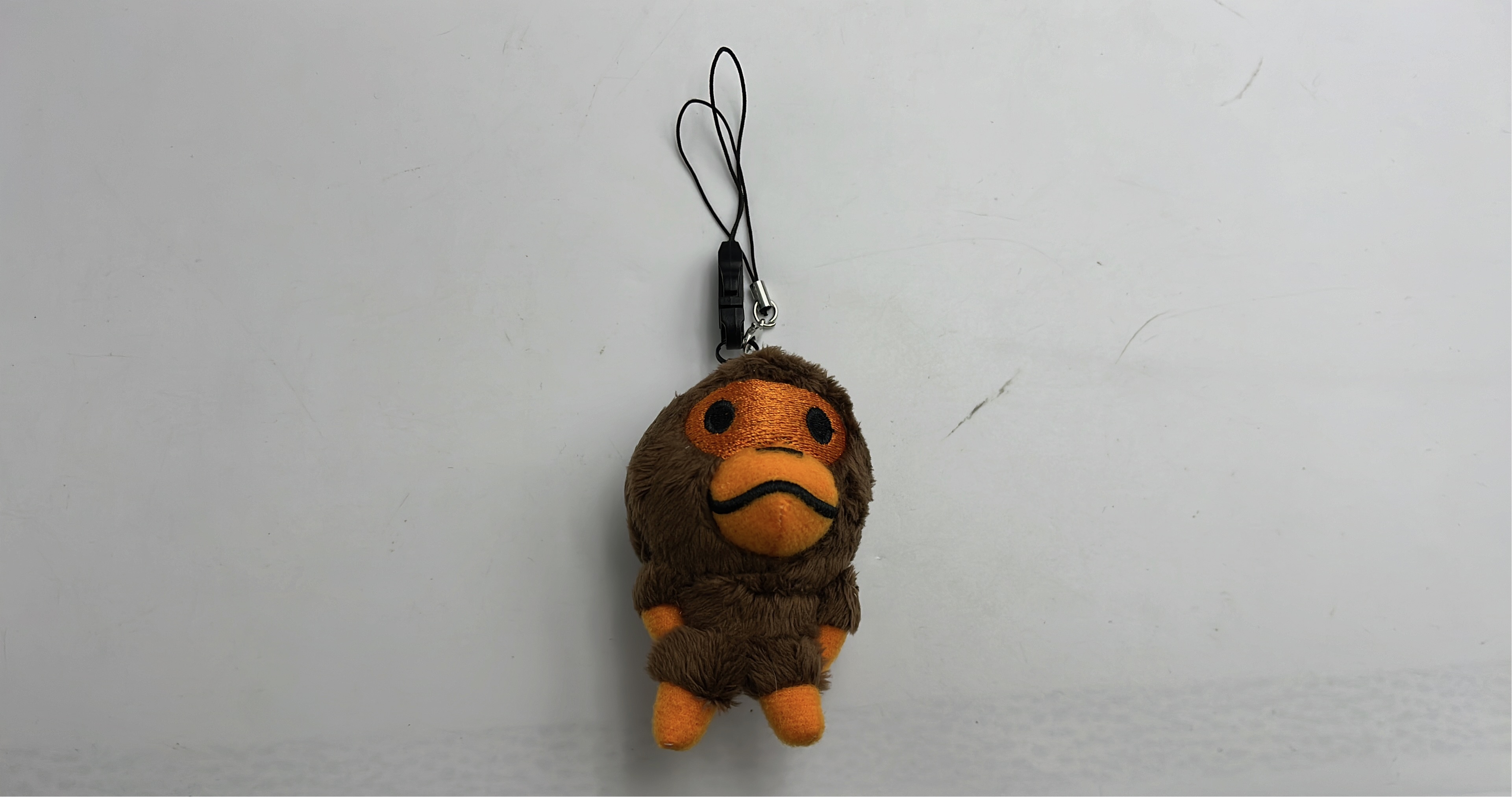 BAPE Orange Monkey Plush Keychain