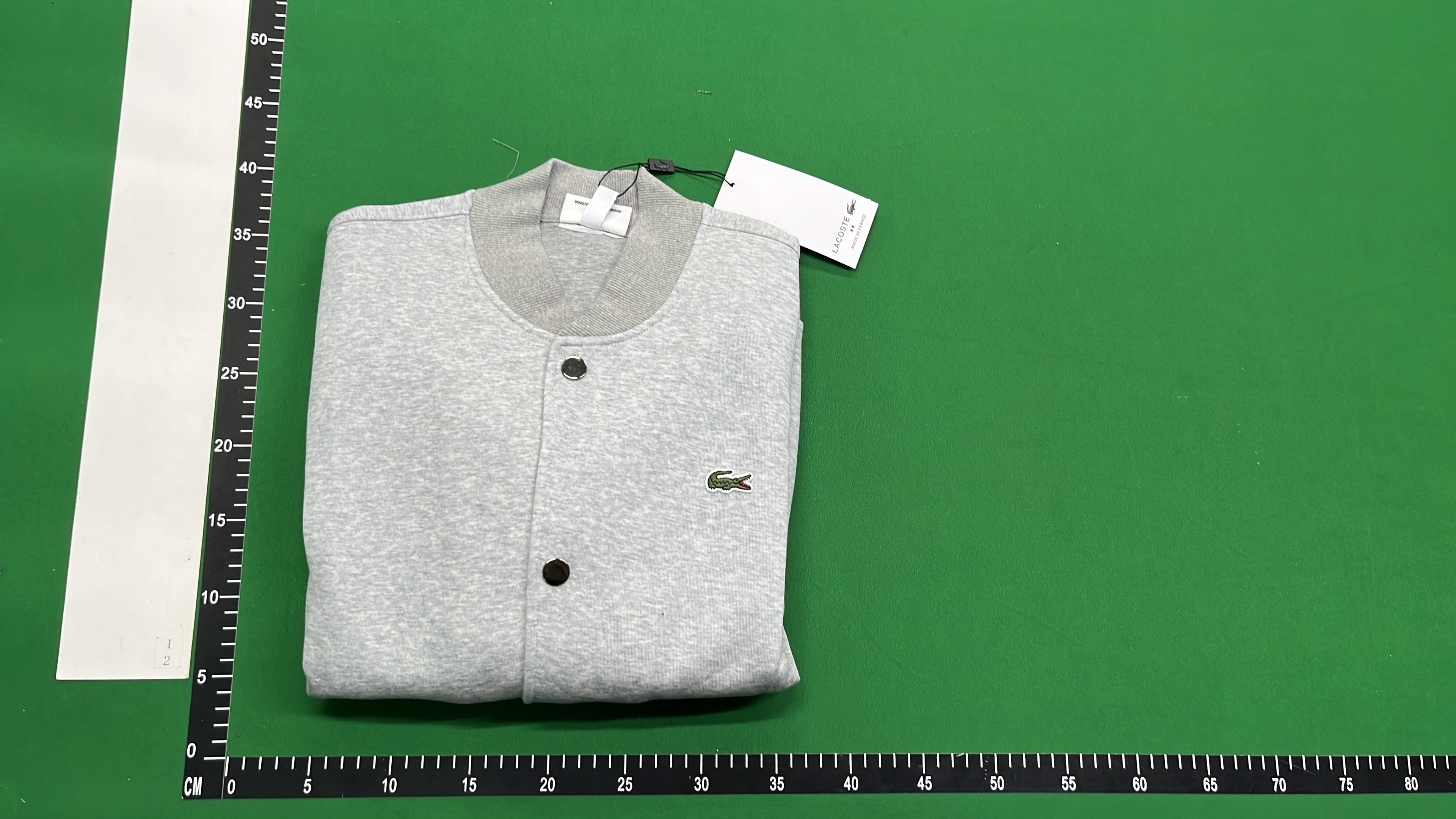 Lacoste Men's Cotton Blend Cardigan Sweater with Crocodile Logo