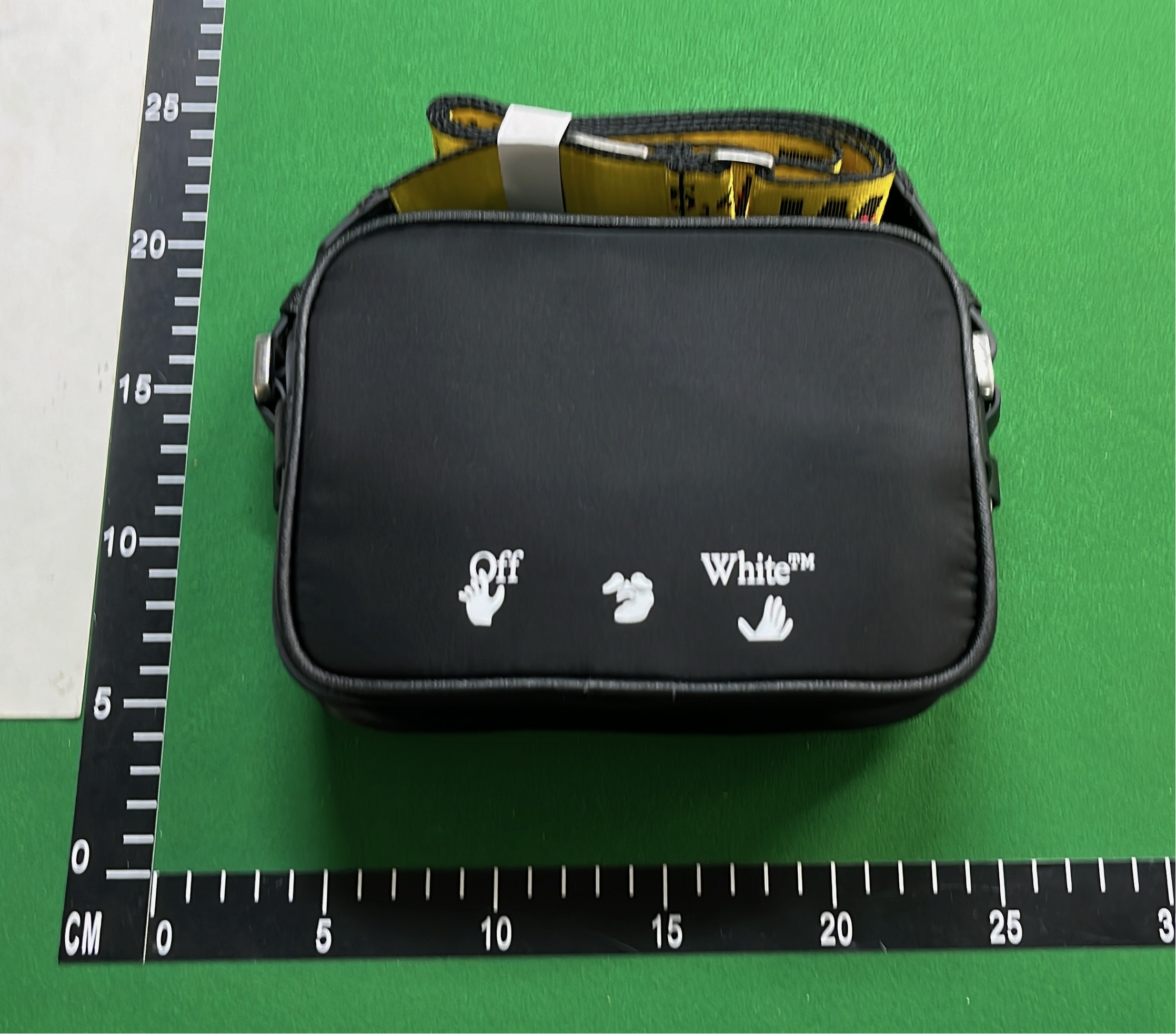 Off-White Industrial Belt Bag with Yellow Strap