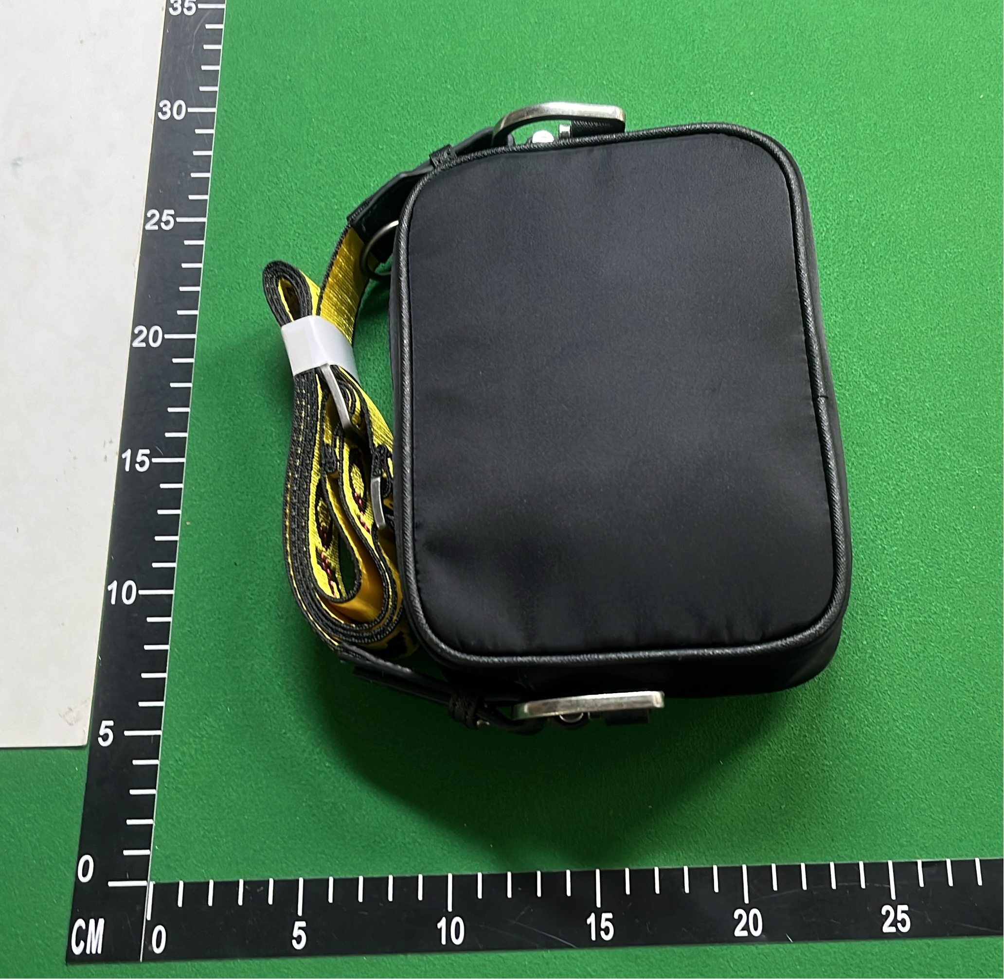 Off-White Industrial Belt Bag with Yellow Strap