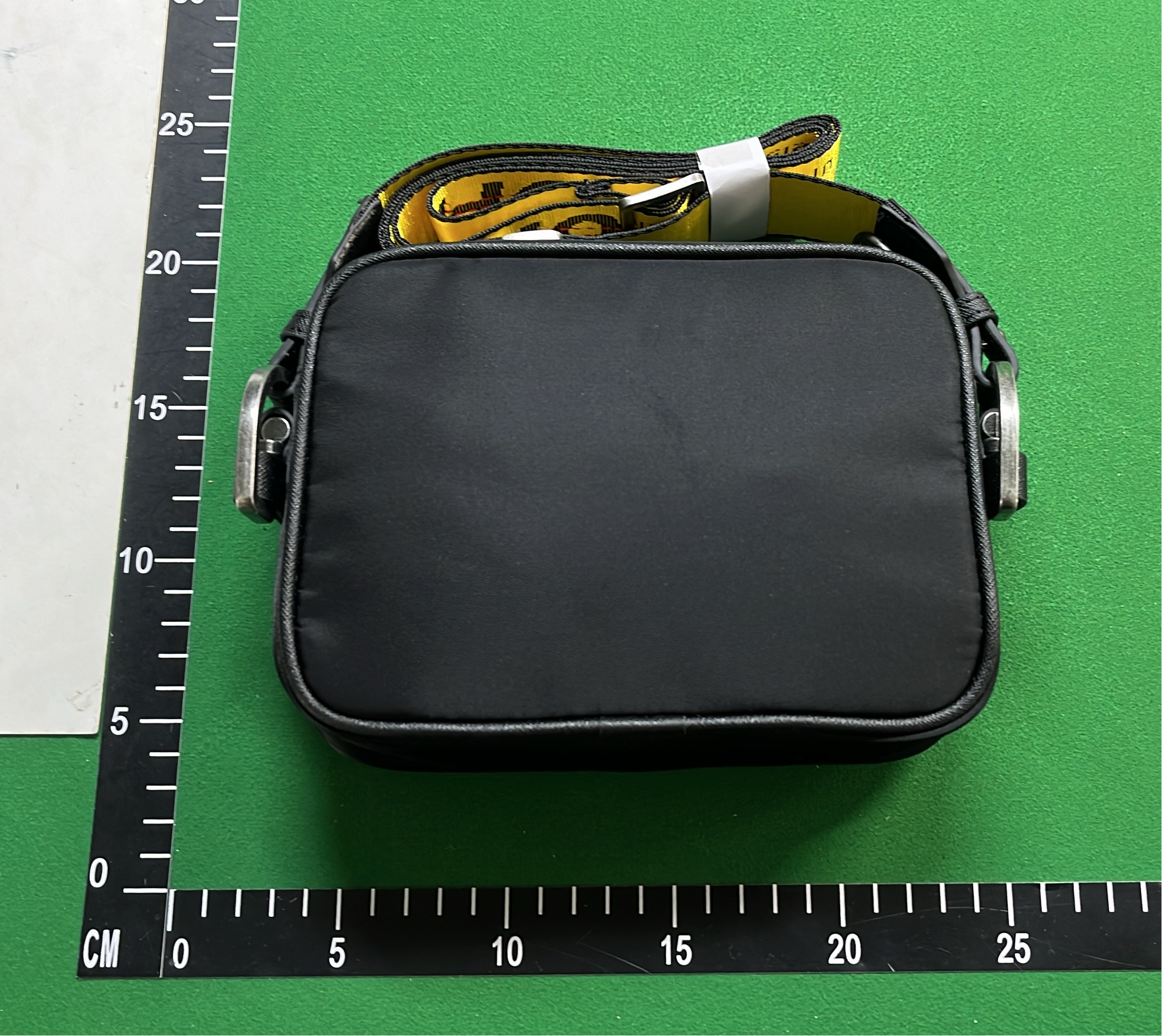 Off-White Industrial Belt Bag with Yellow Strap