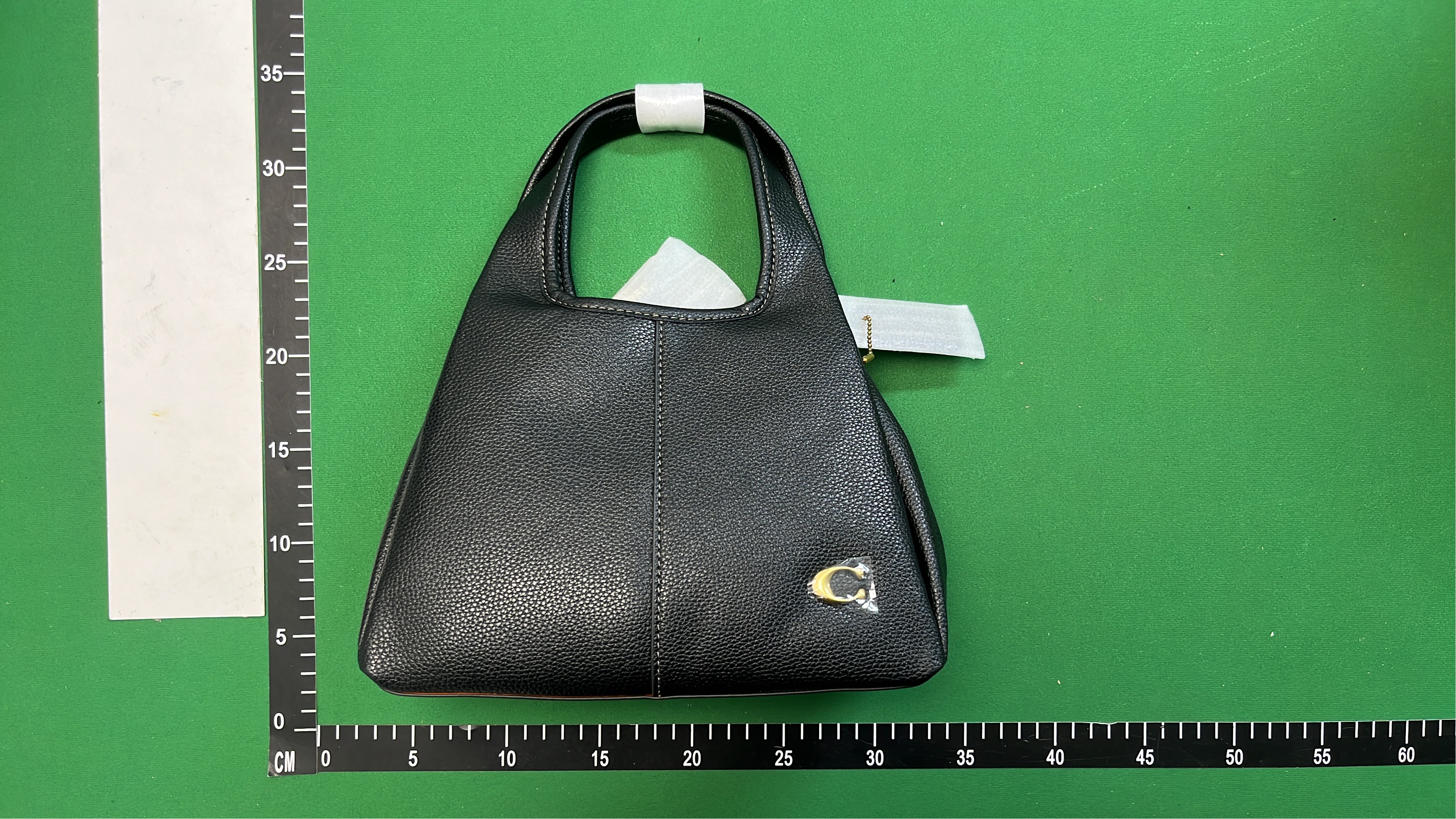 Coach Black Pebbled Leather Hobo Bag with Gold Hardware